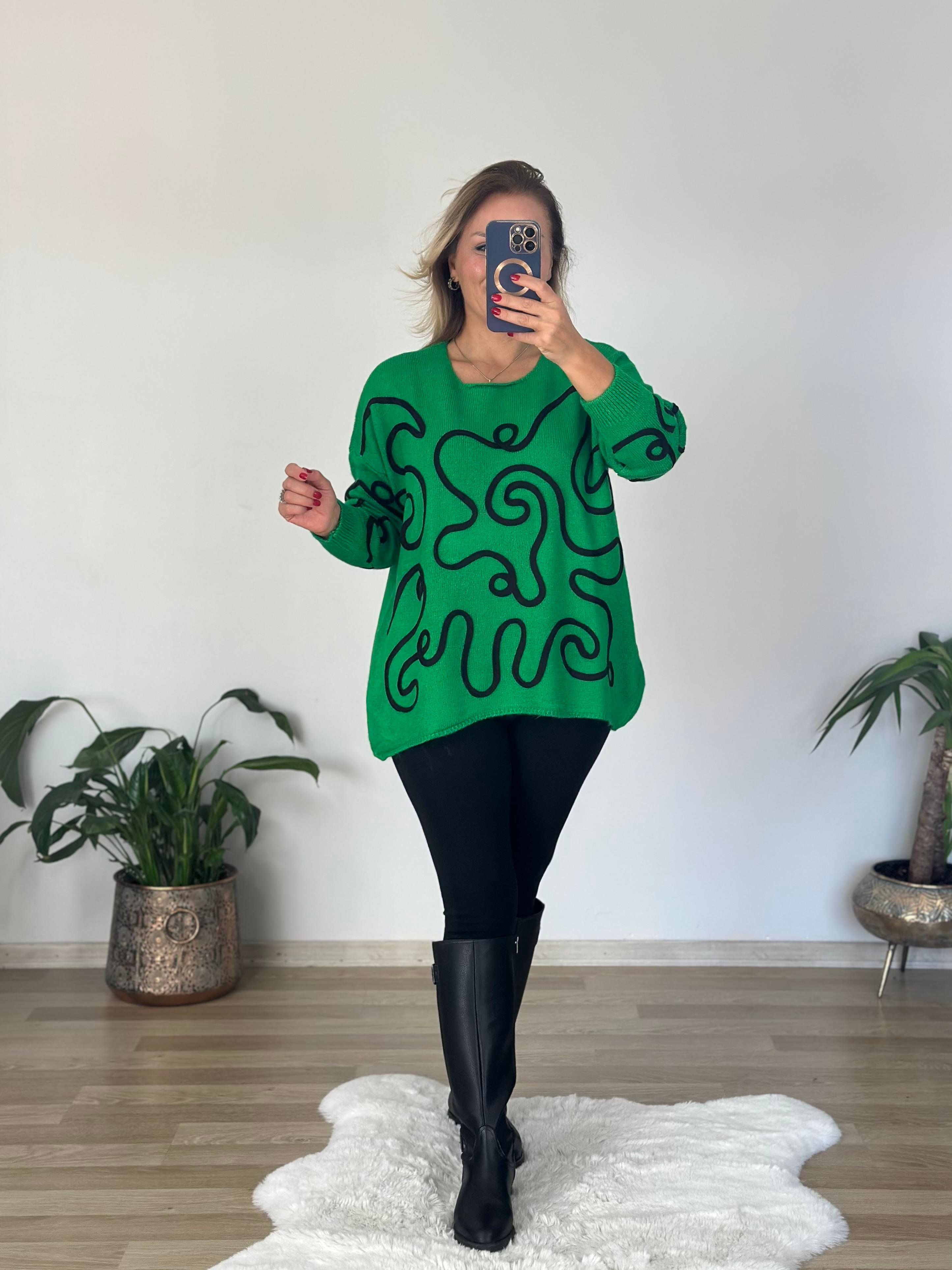 374 Yeşil Süzenel Triko