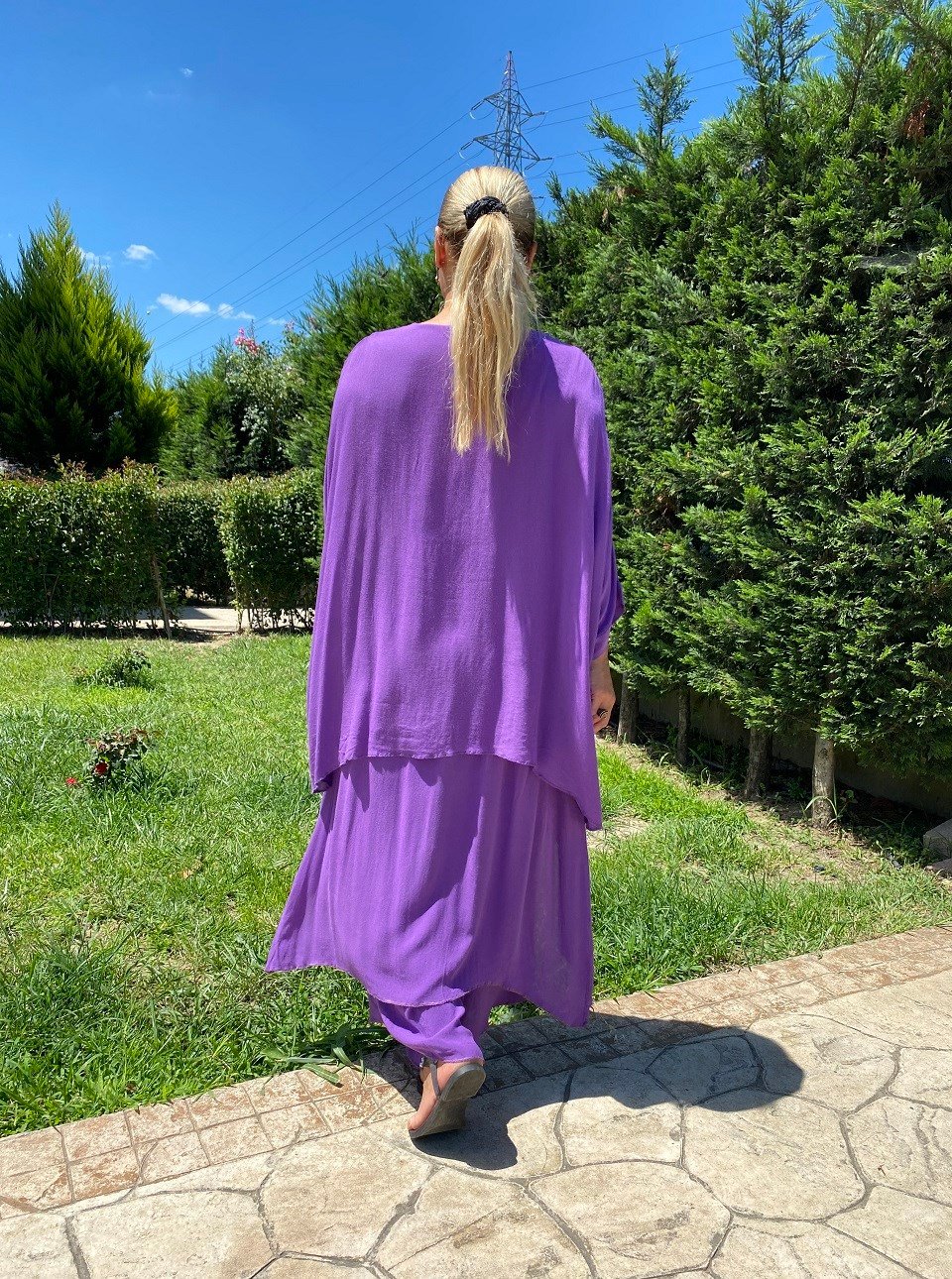 410638 KAPAKLI PANTALON MOR