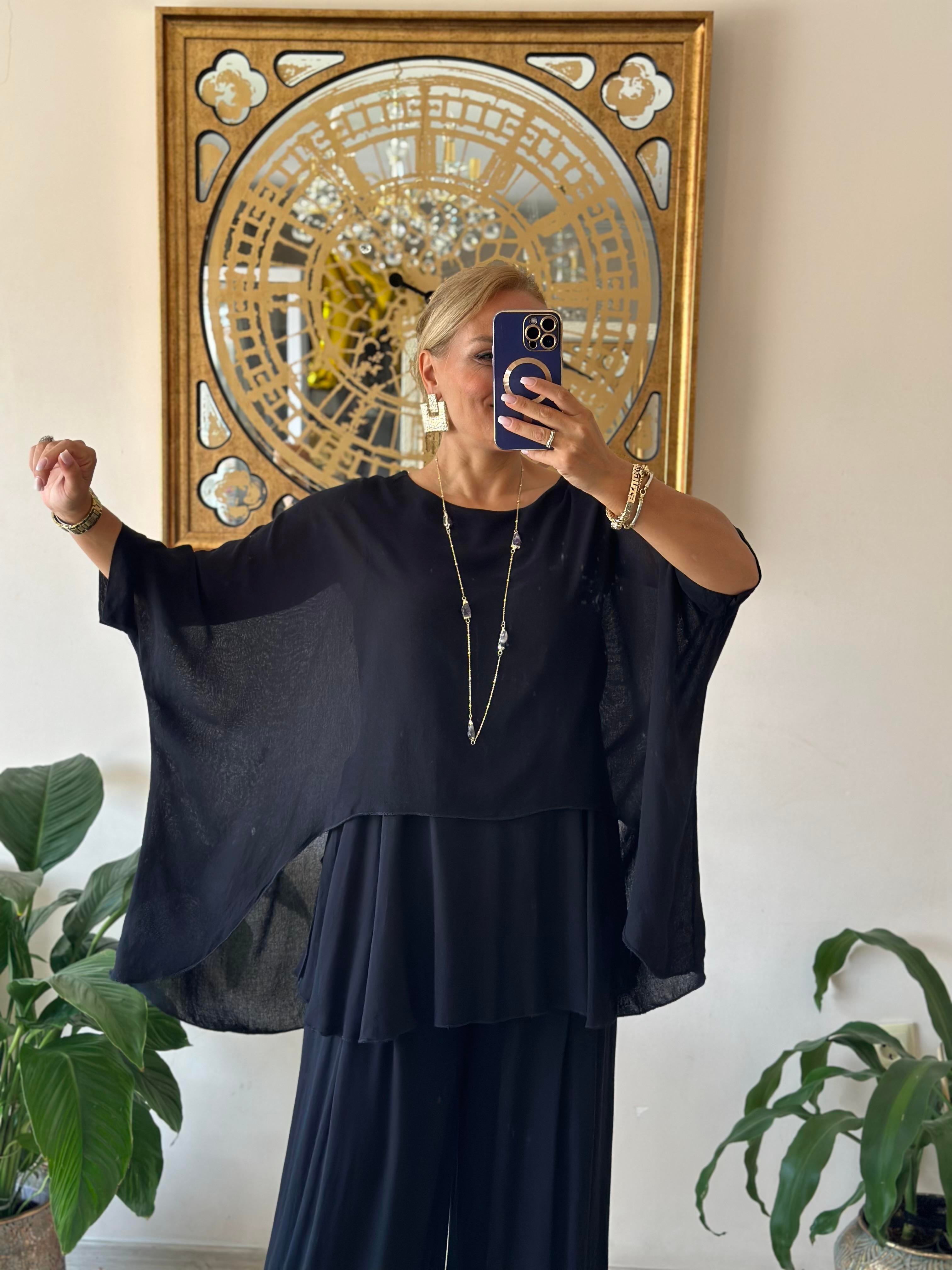 410640 Bodrum Bluz Siyah