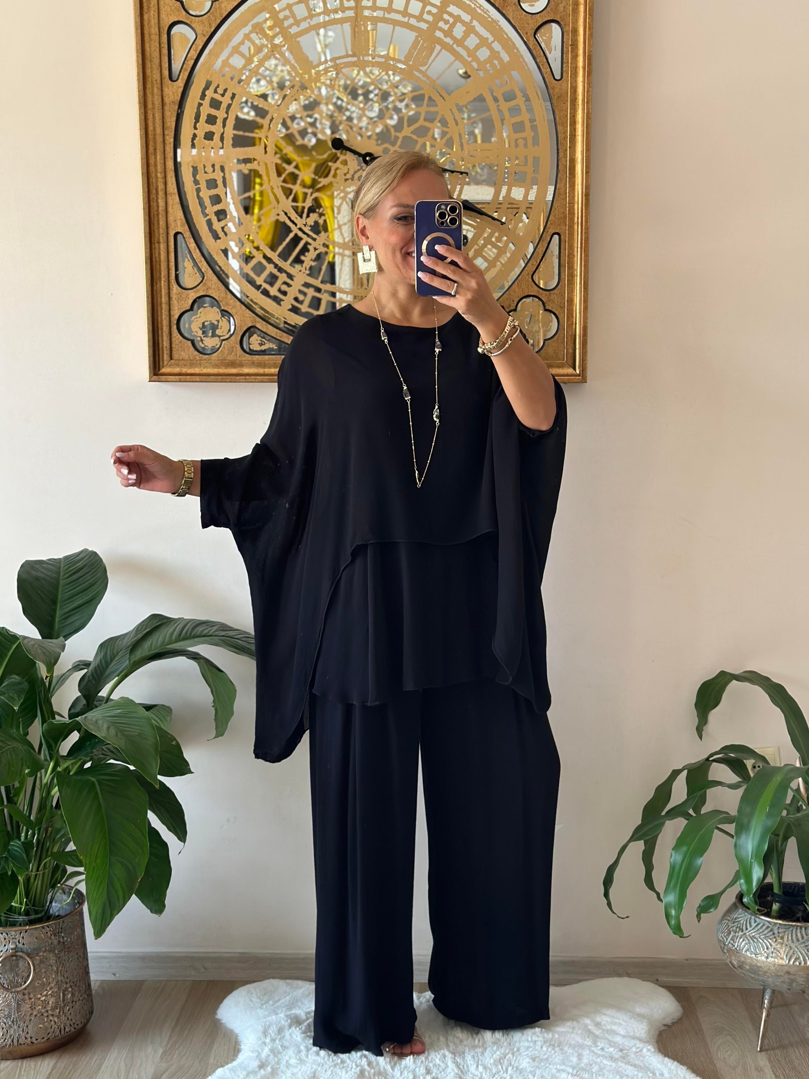 410640 Bodrum Bluz Siyah