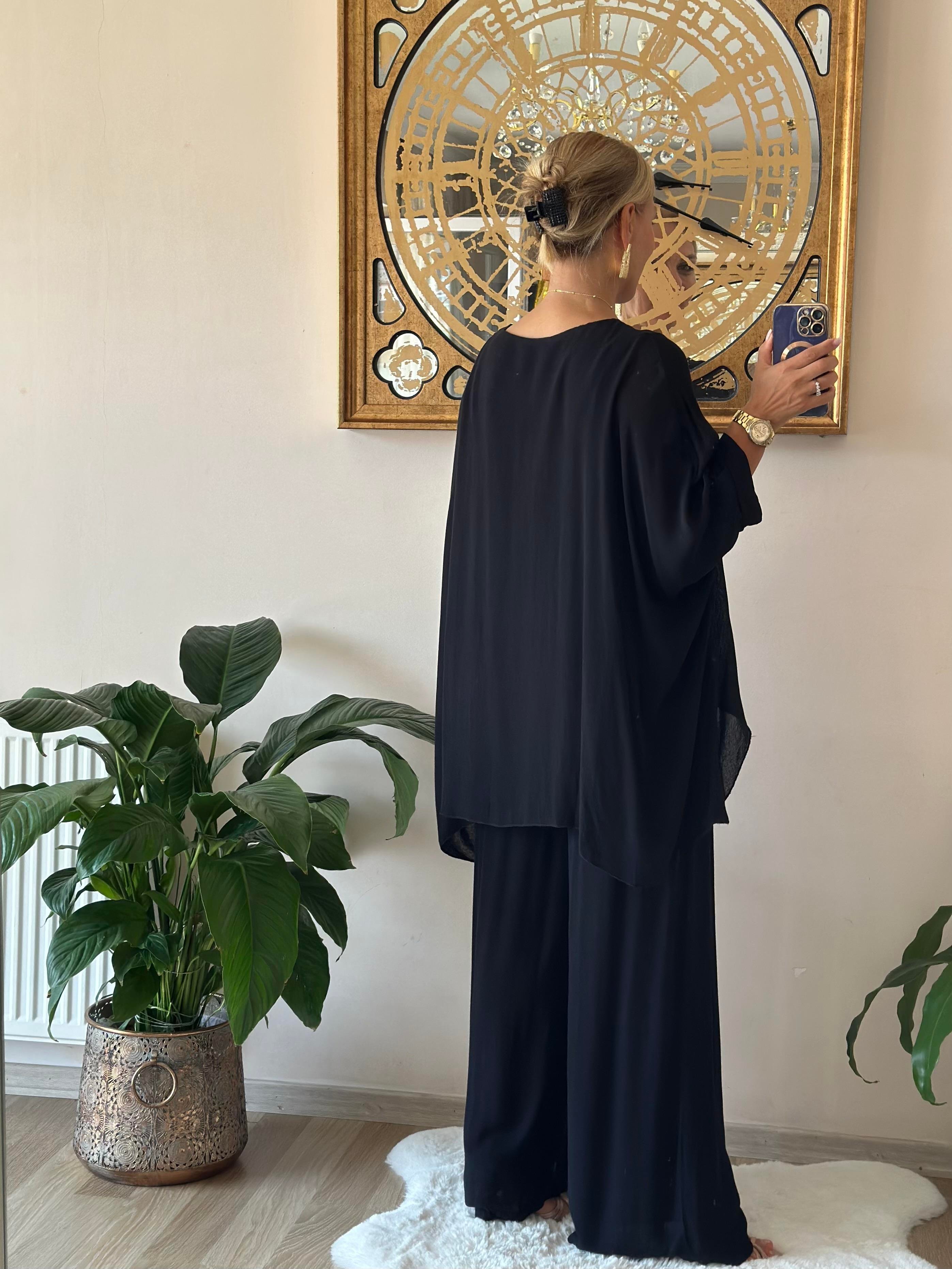 410640 Bodrum Bluz Siyah