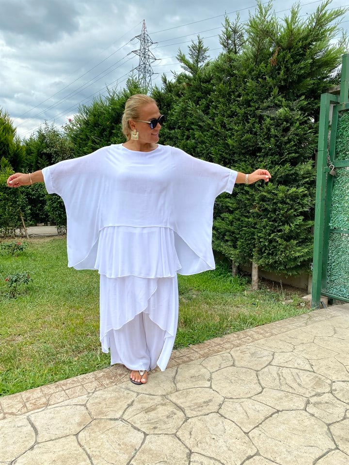 410643 KAPAKLI PANTALON BEYAZ
