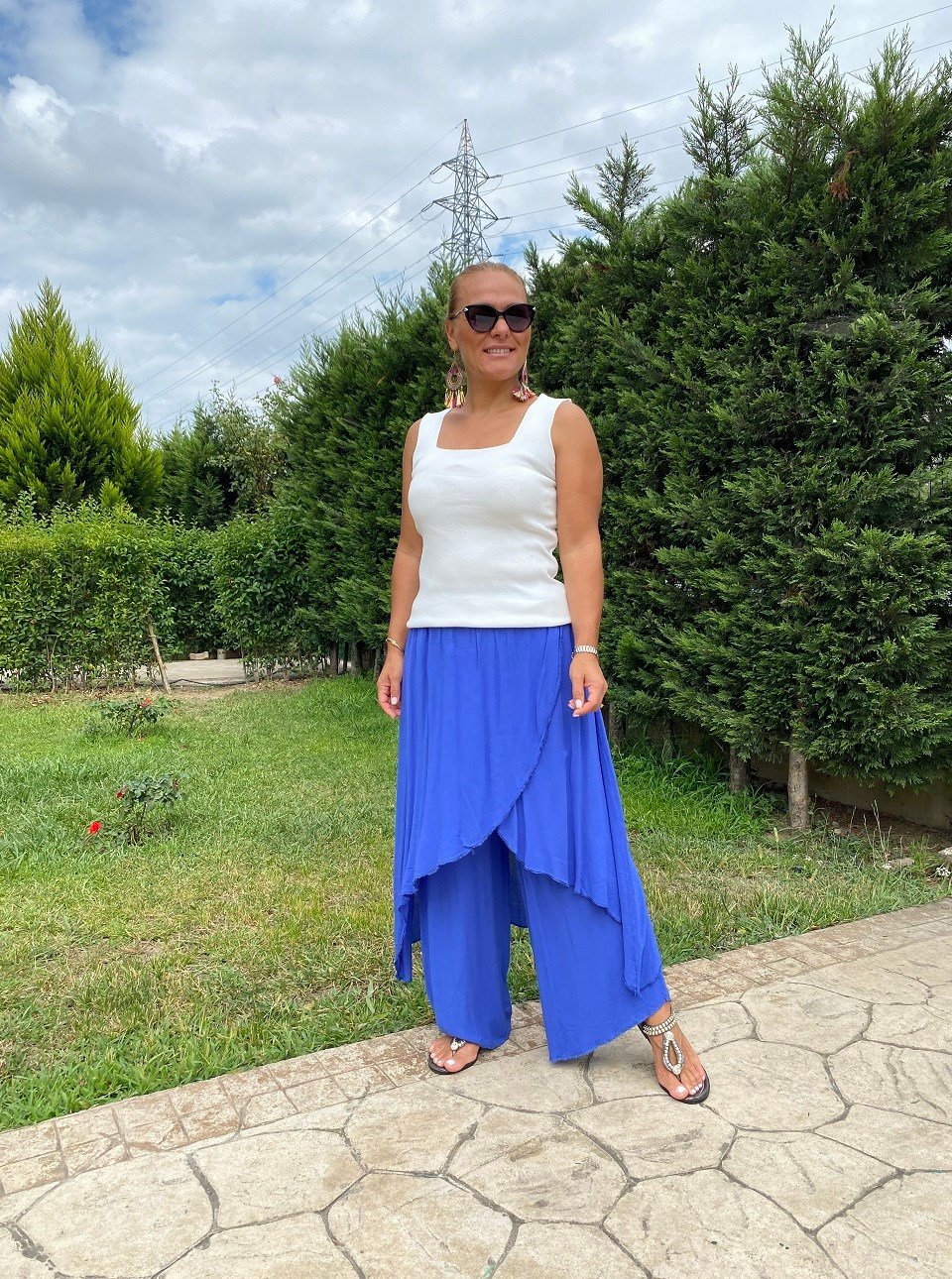 410652 KAPAKLI PANTALON MAVİ