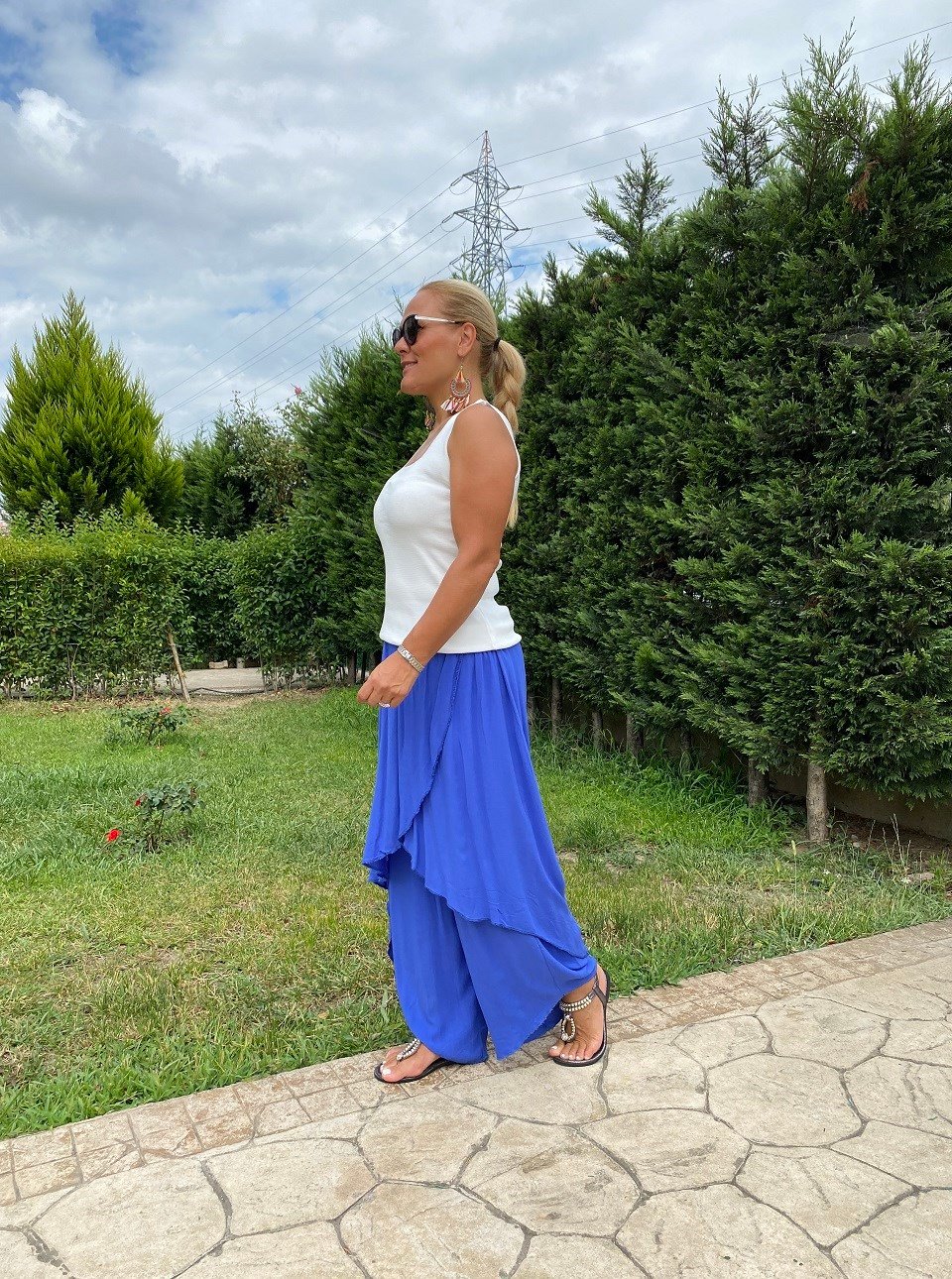 410652 KAPAKLI PANTALON MAVİ