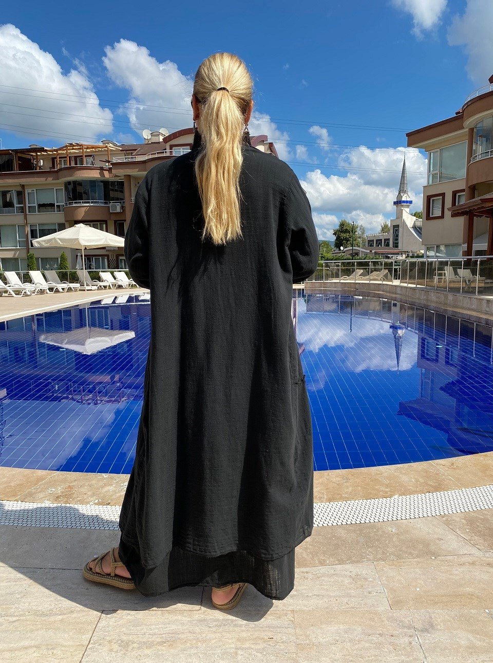410685 GÜRE KAFTAN SİYAH