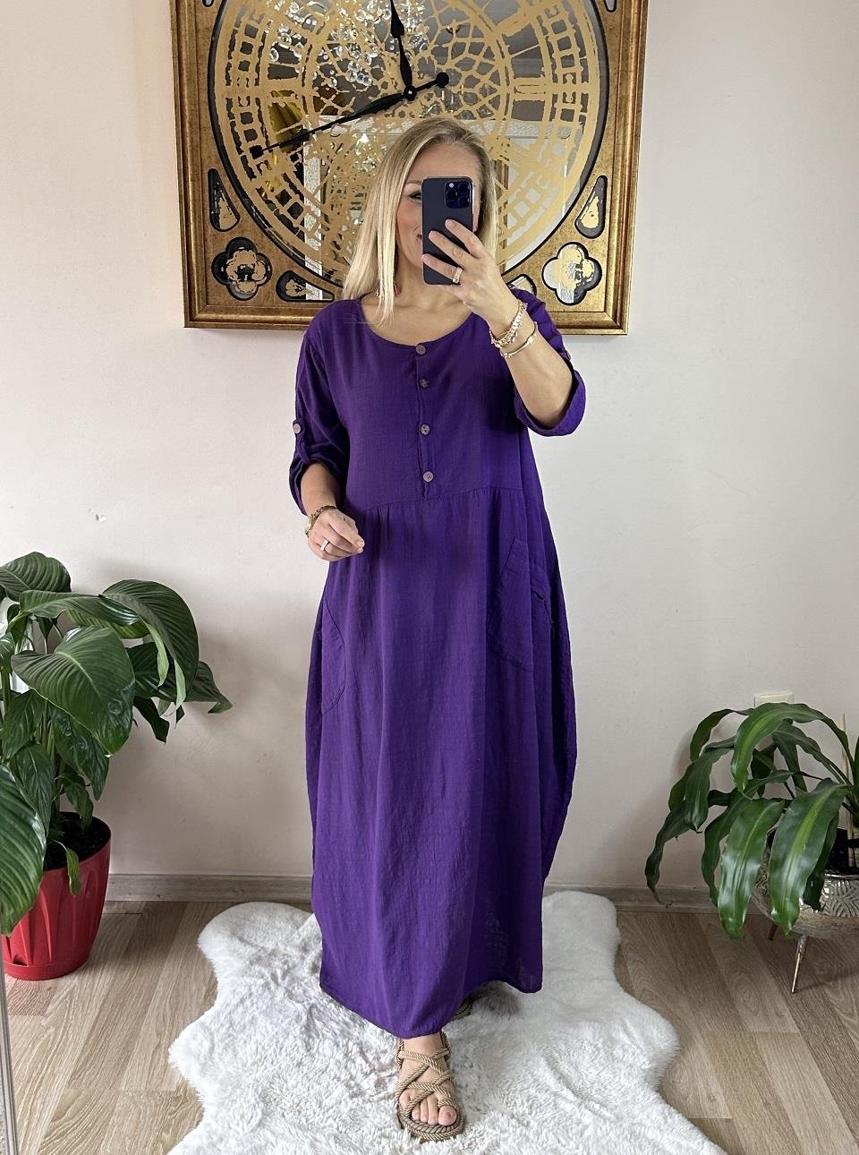 410935 Güre Kaftan Mor