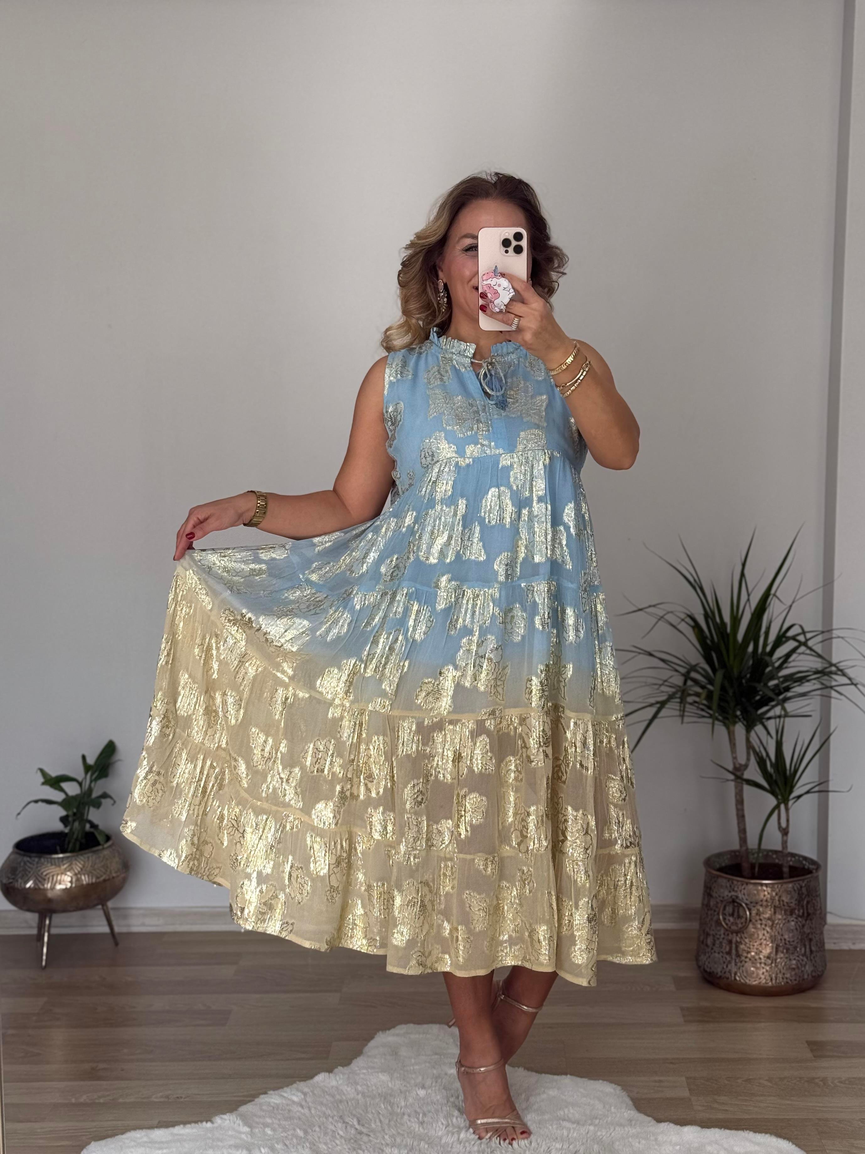 456  İthal Renkli Elbise