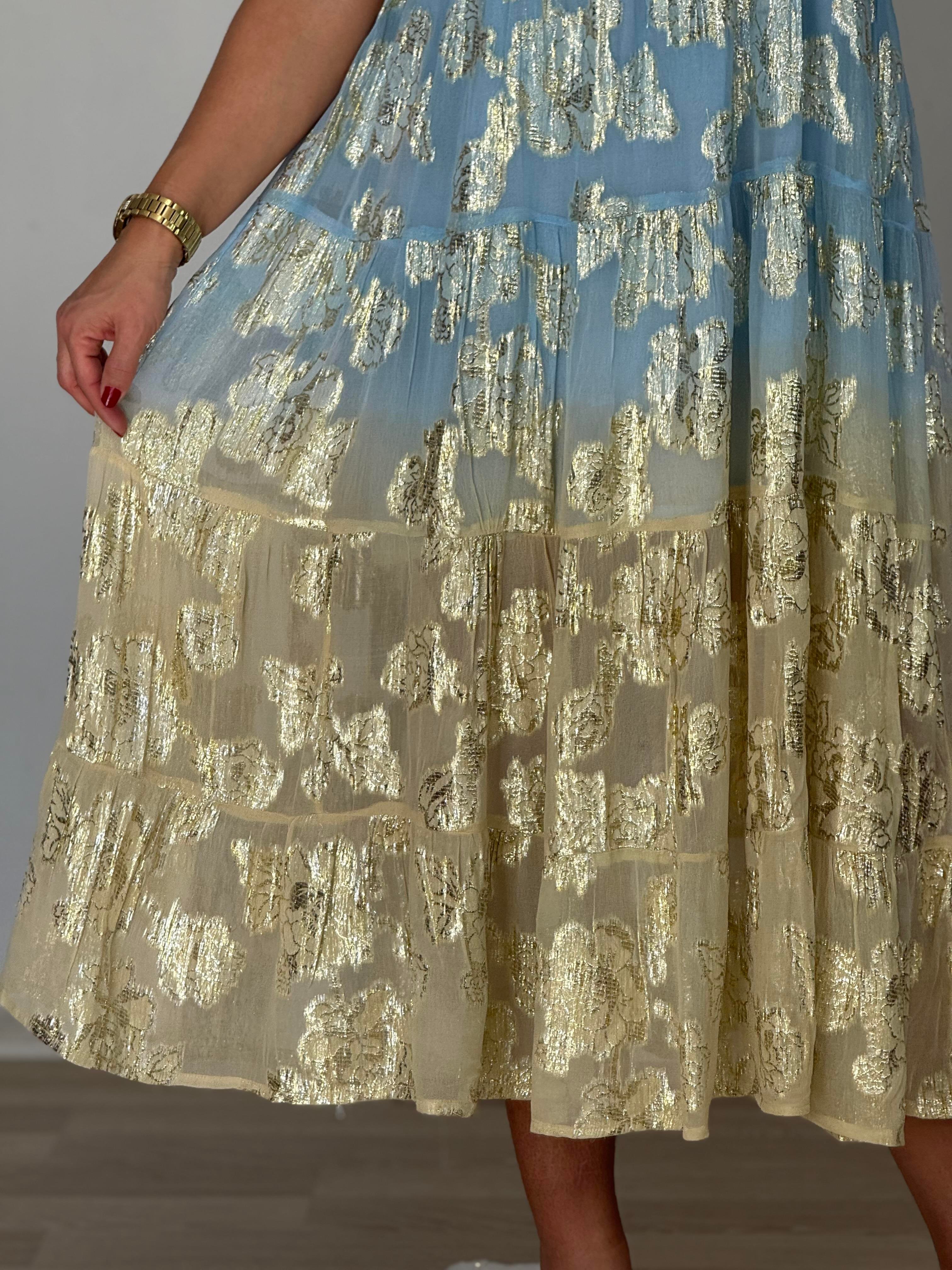 456  İthal Renkli Elbise