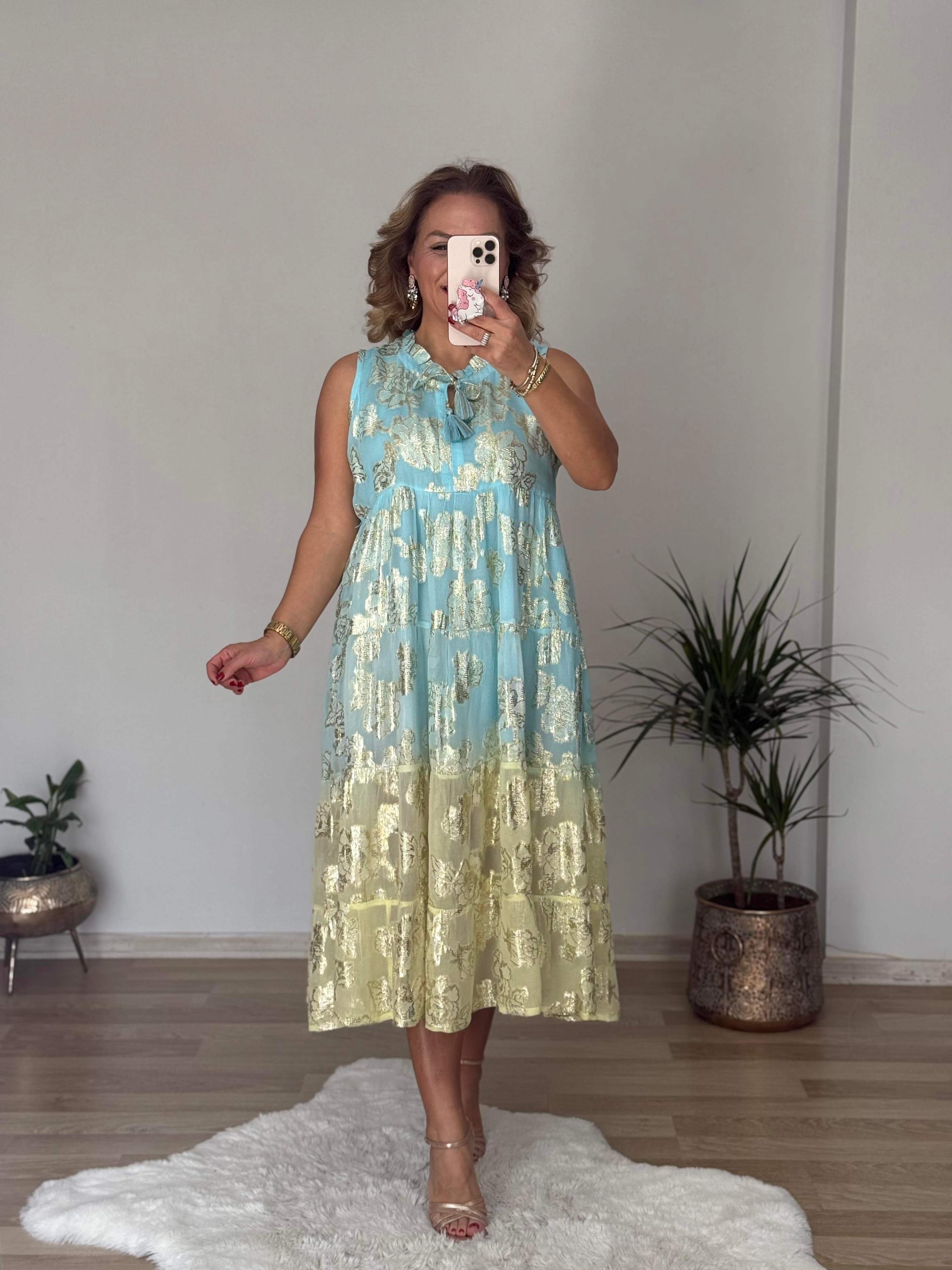 457  İthal Renkli Elbise