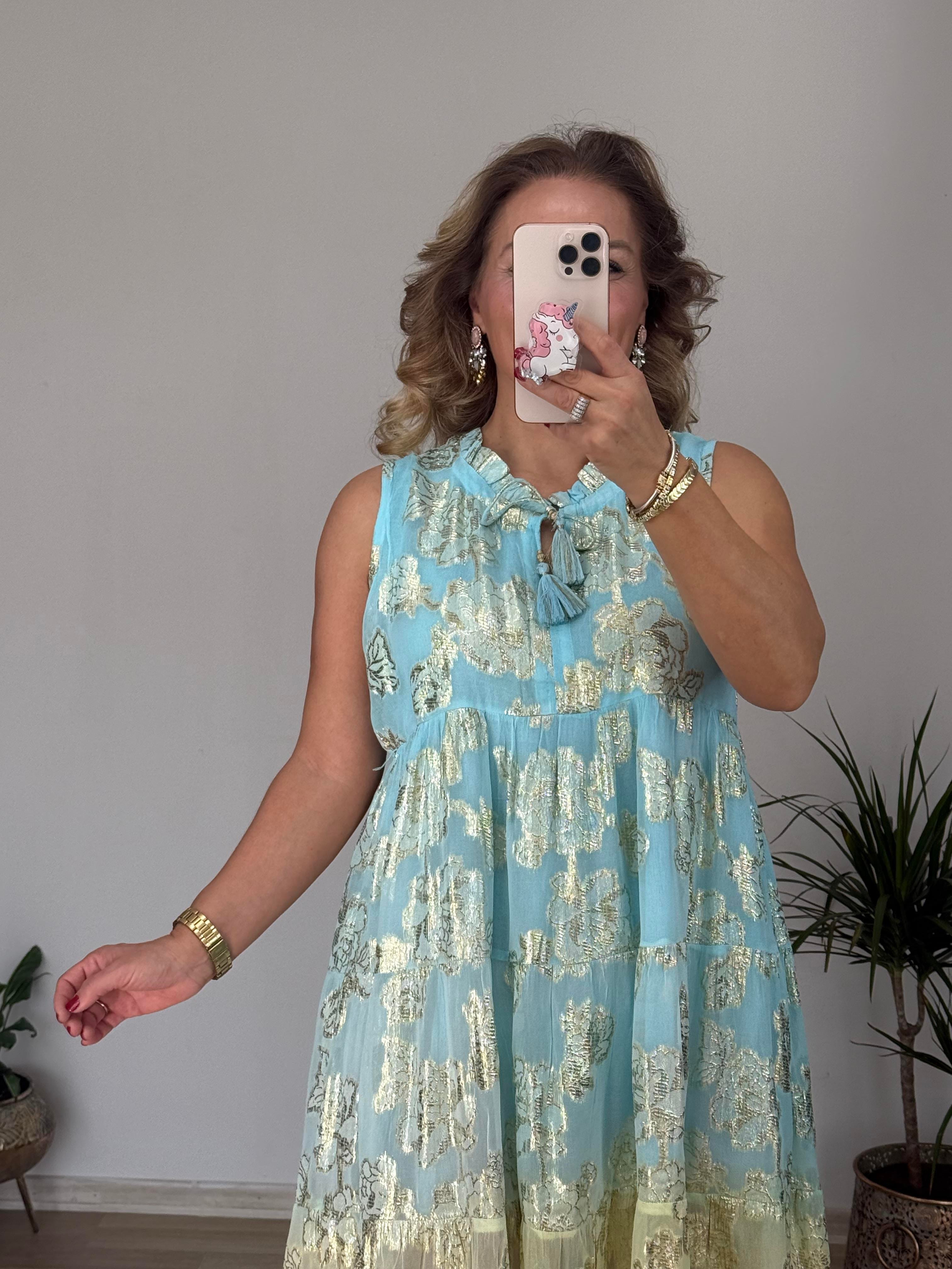 457  İthal Renkli Elbise