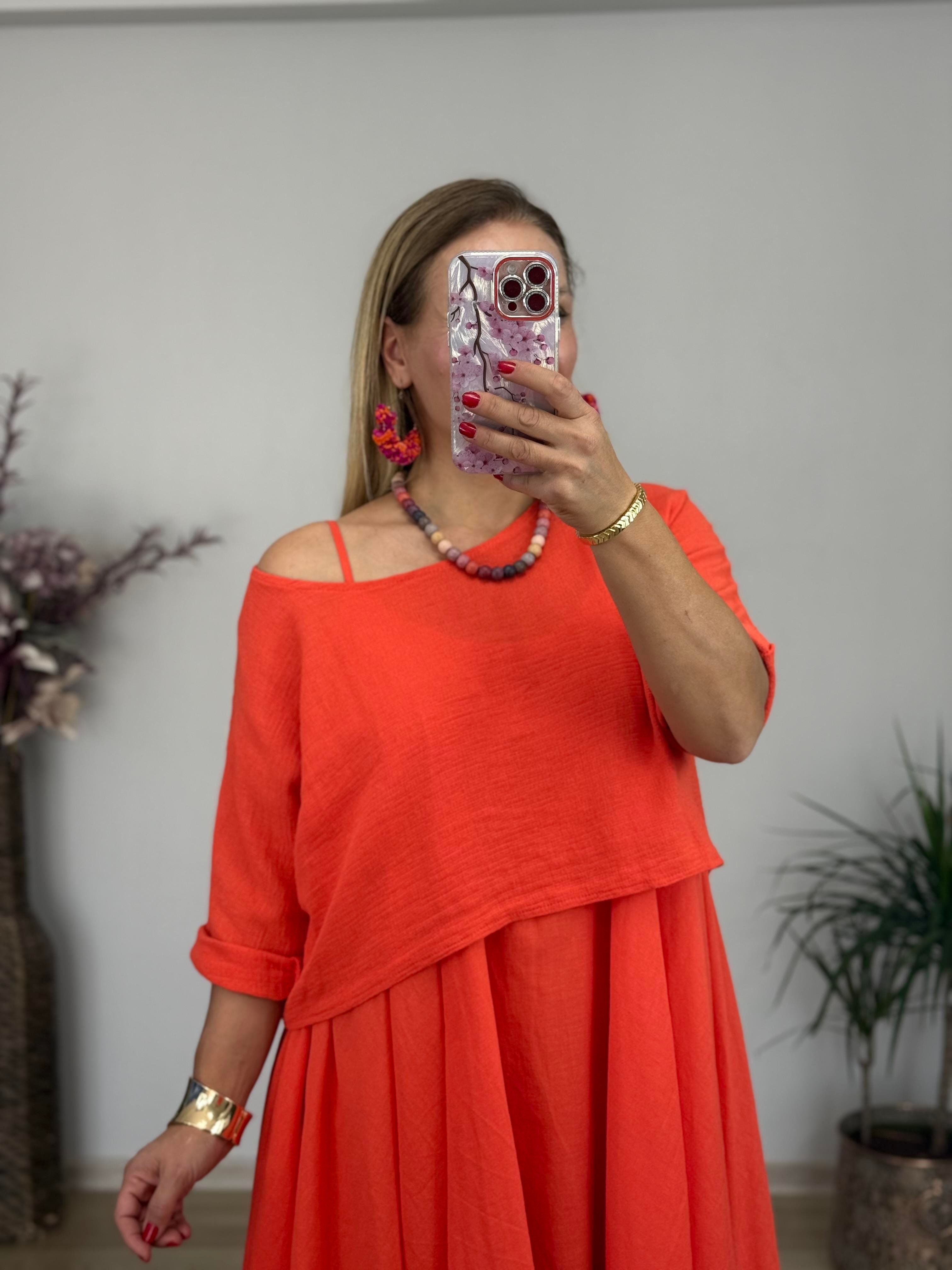 499 2 Parça Bluzlu İtalyan Elbise