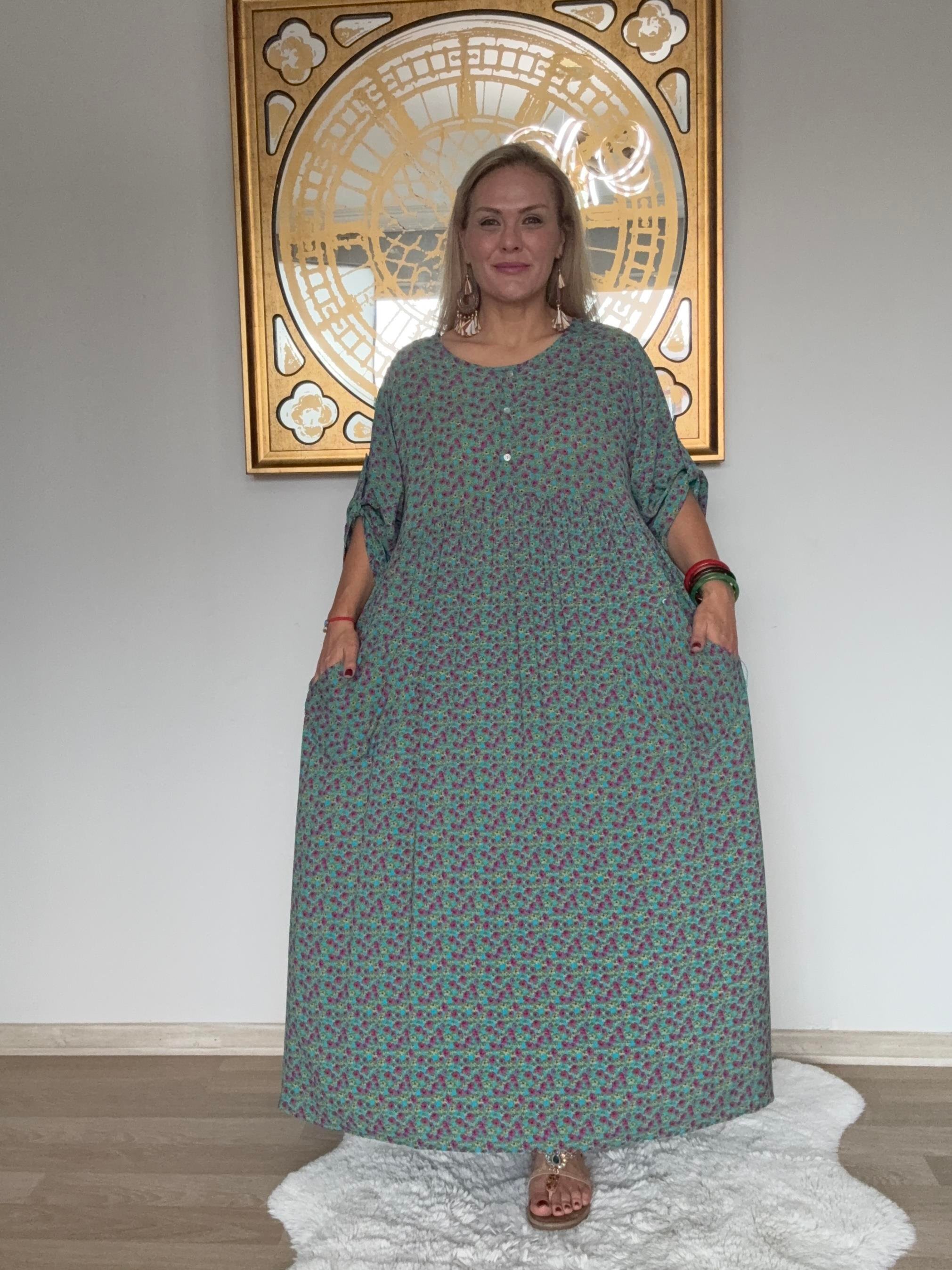 623 Çıtır Desen Elbise