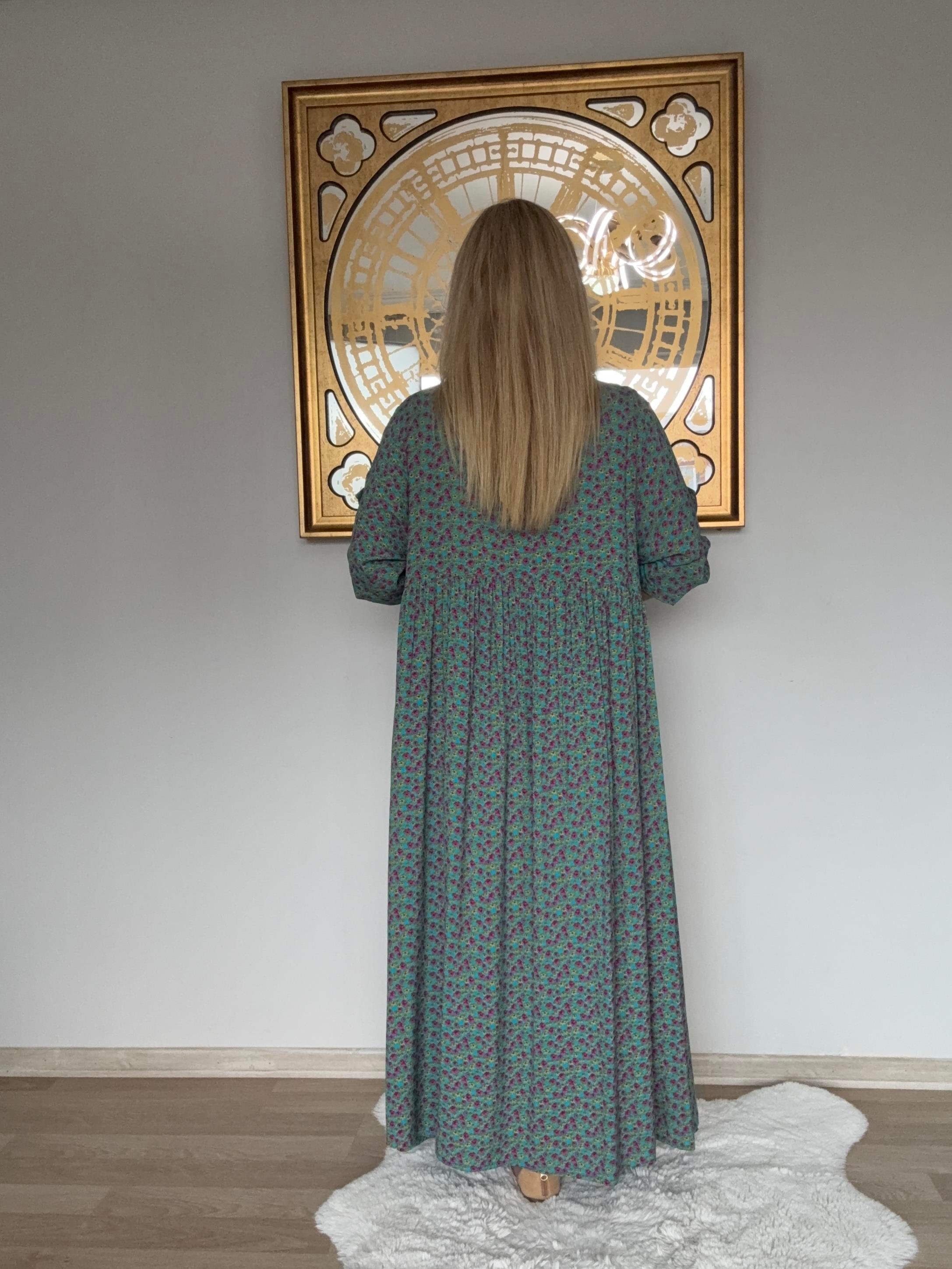 623 Çıtır Desen Elbise