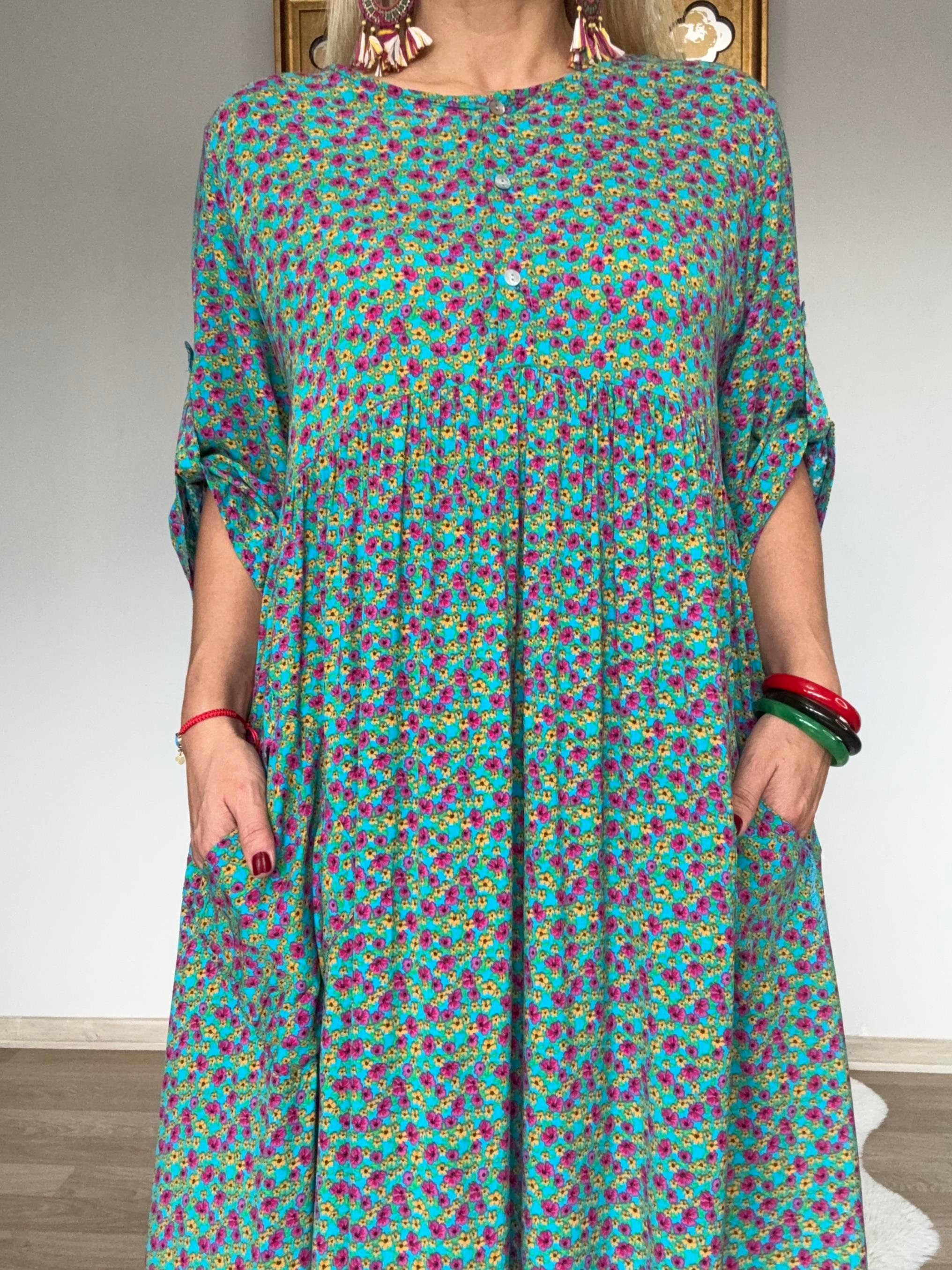 623 Çıtır Desen Elbise