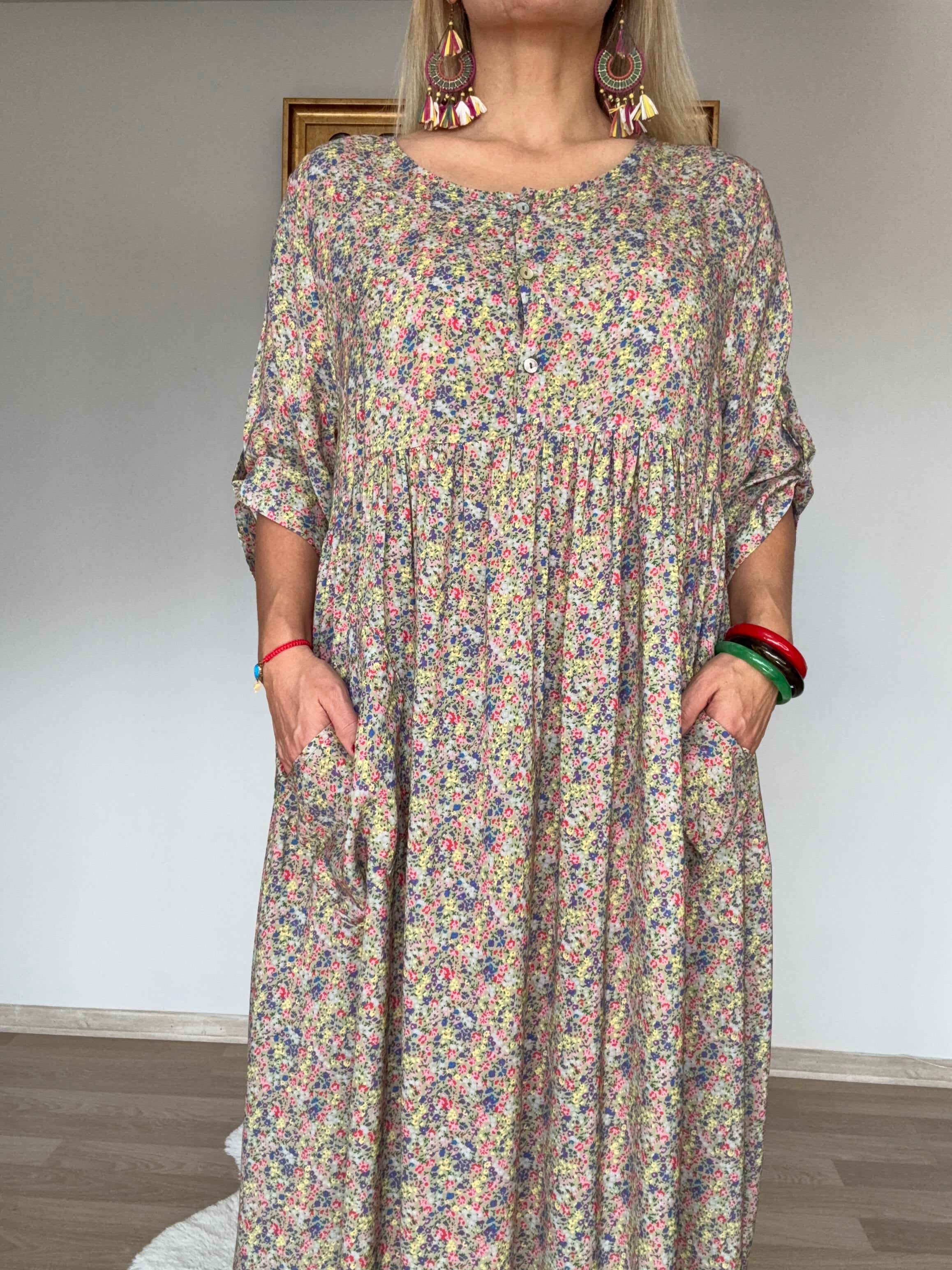 625 Çıtır Desen Elbise