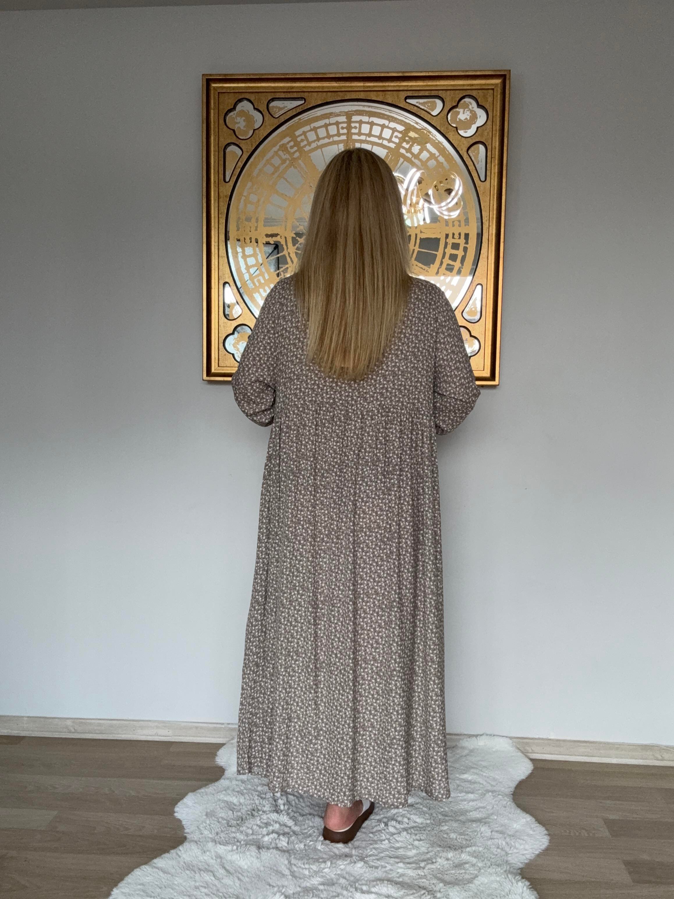 628 Çıtır Desen Elbise