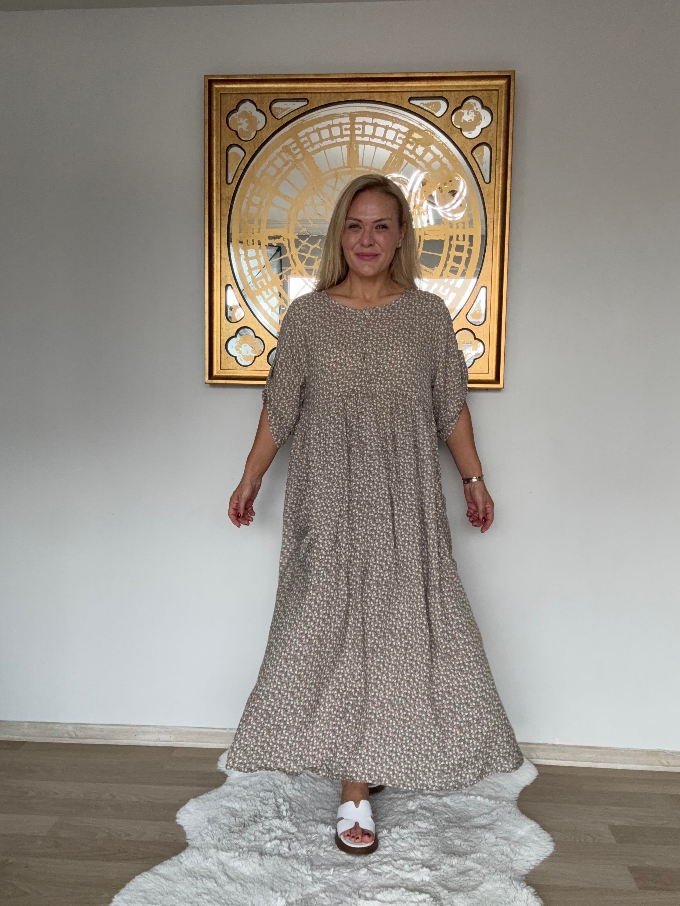 628 Çıtır Desen Elbise