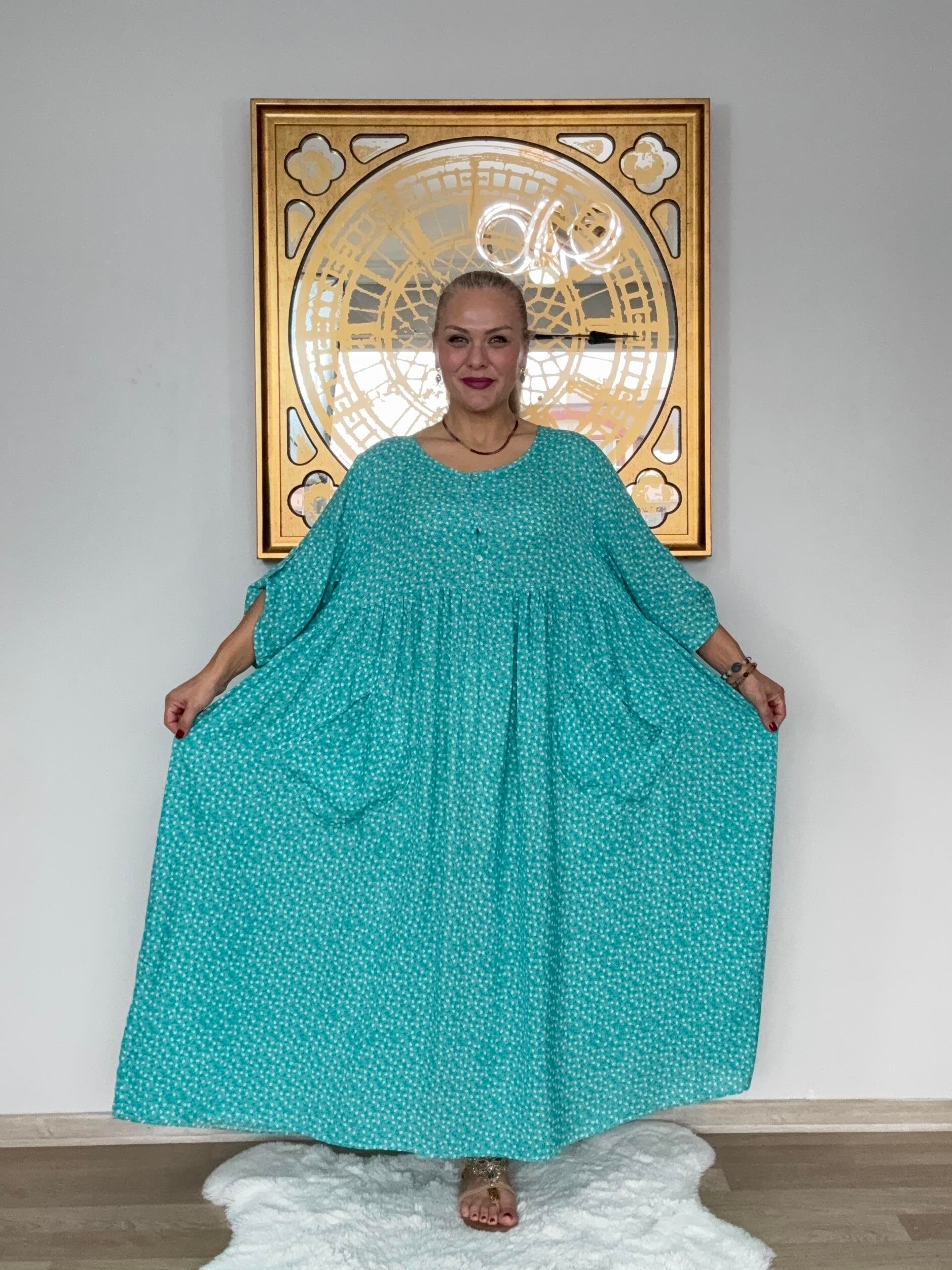 636 Çıtır Desen Elbise