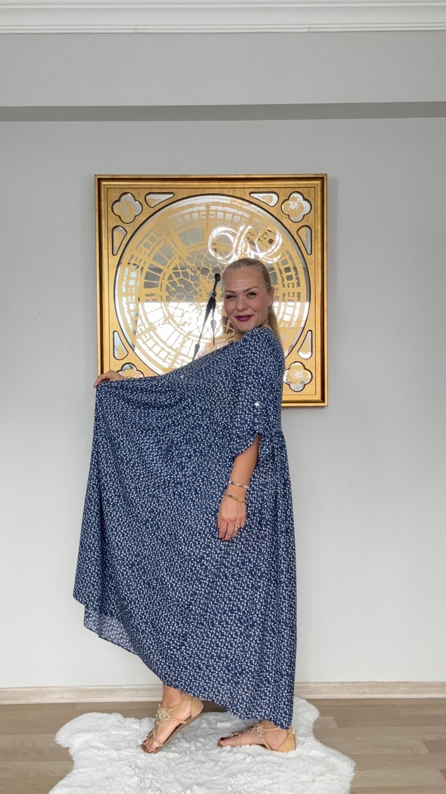 637 Çıtır Desen Elbise