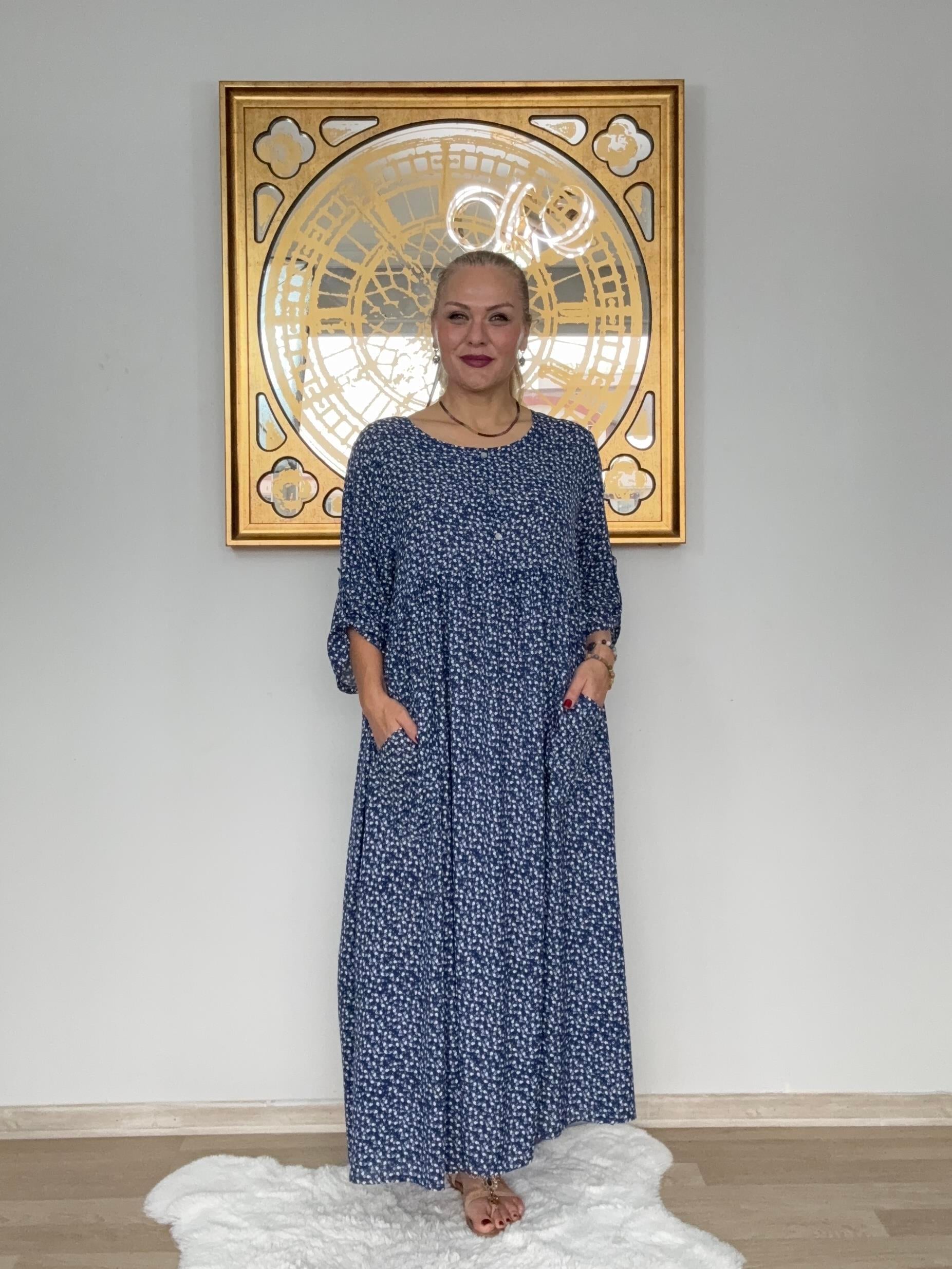 637 Çıtır Desen Elbise