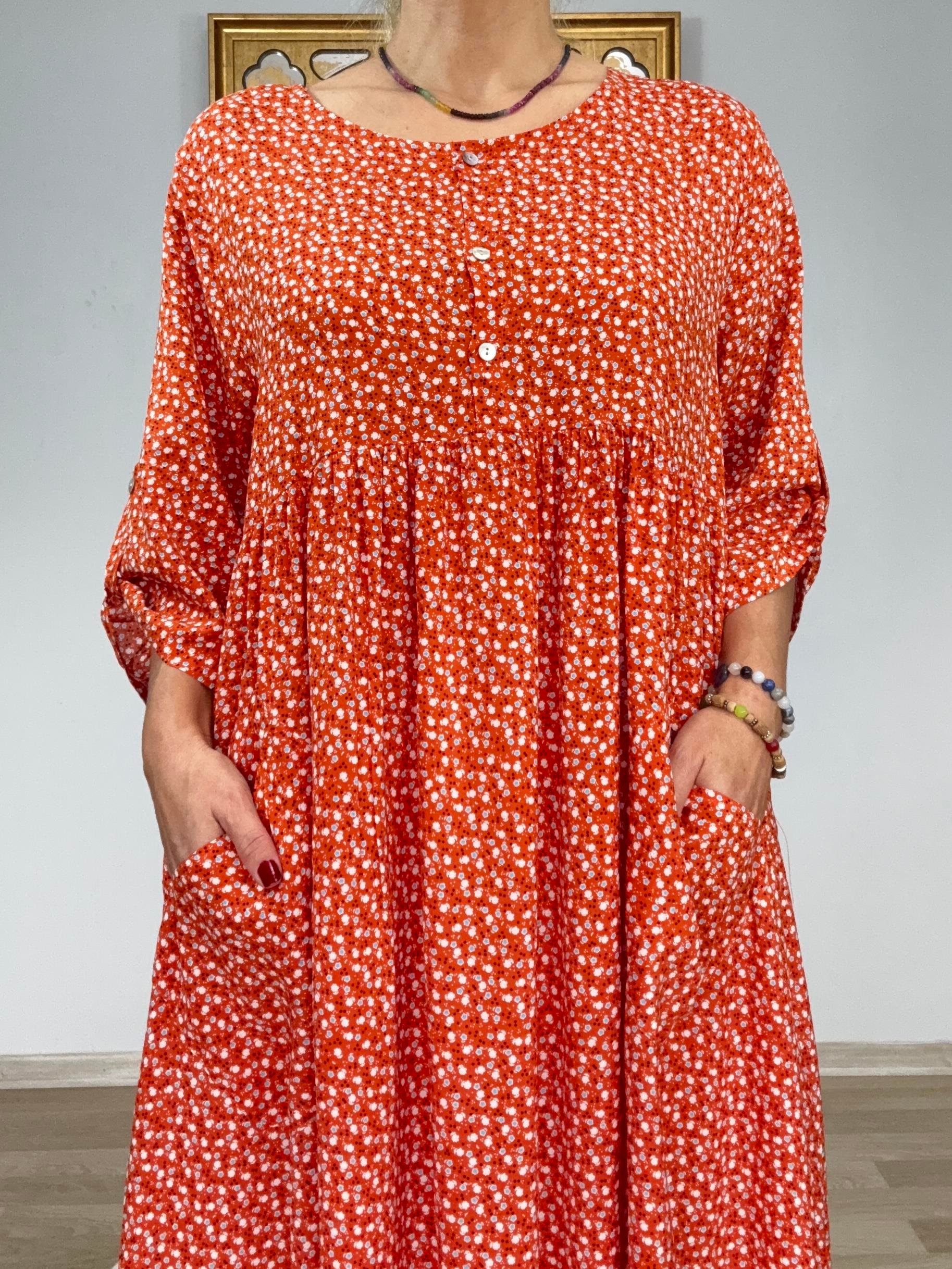 638 Çıtır Desen Elbise