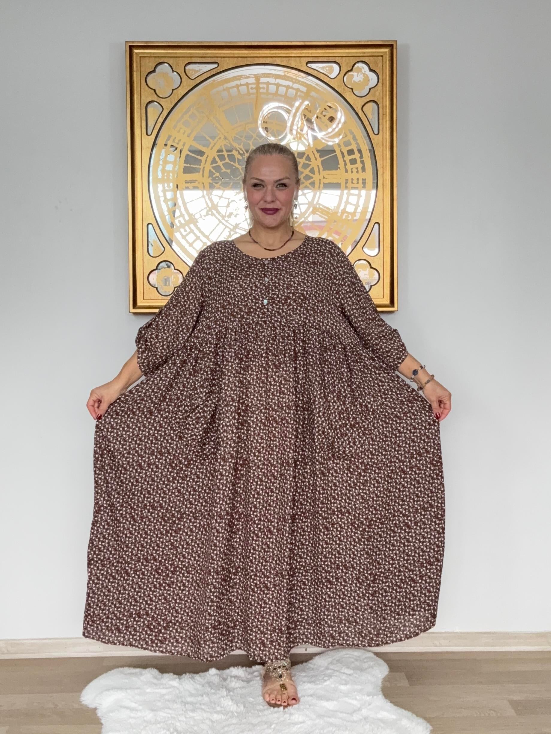 640 Çıtır Desen Elbise