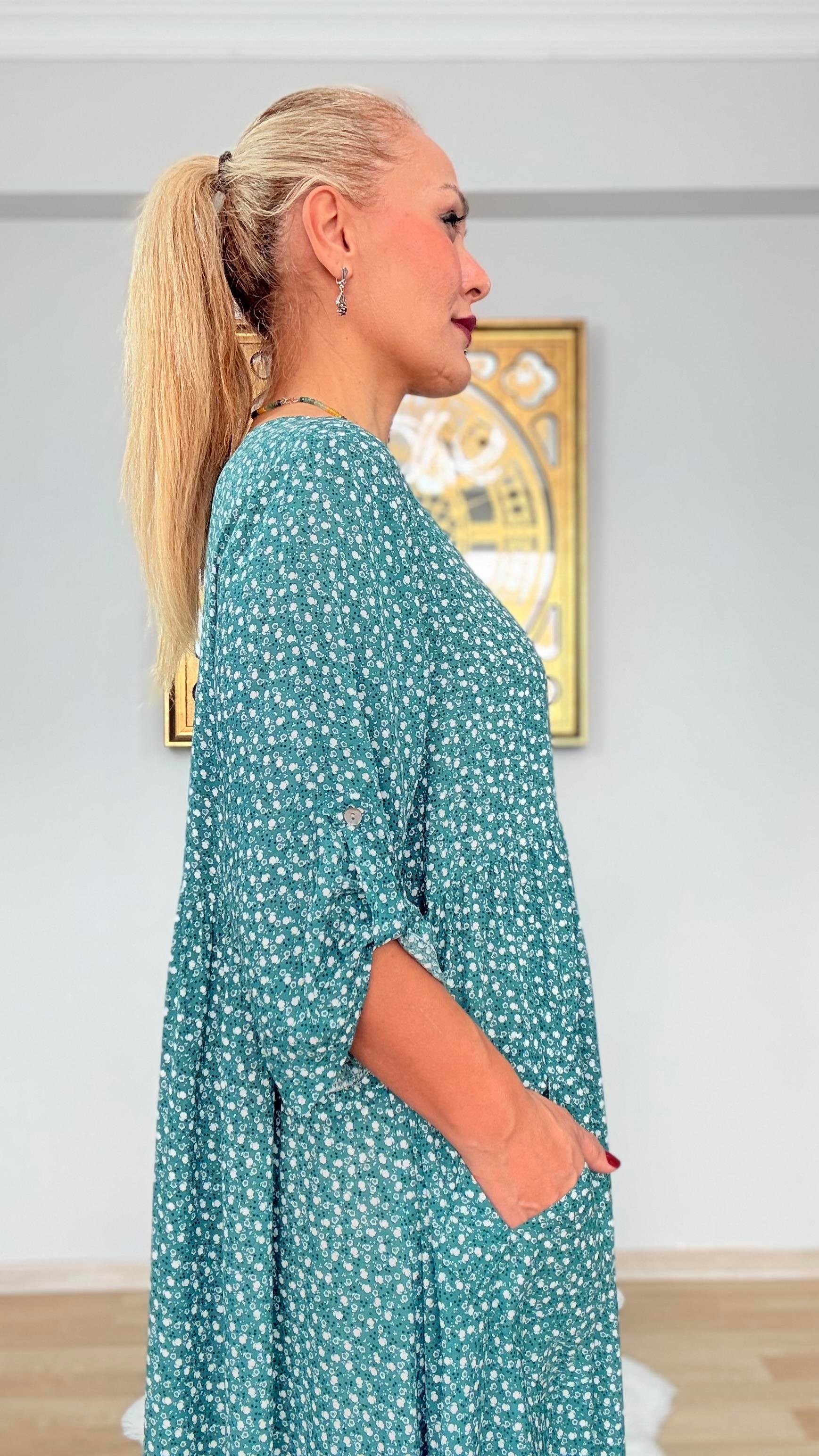 641 Çıtır Desen Elbise