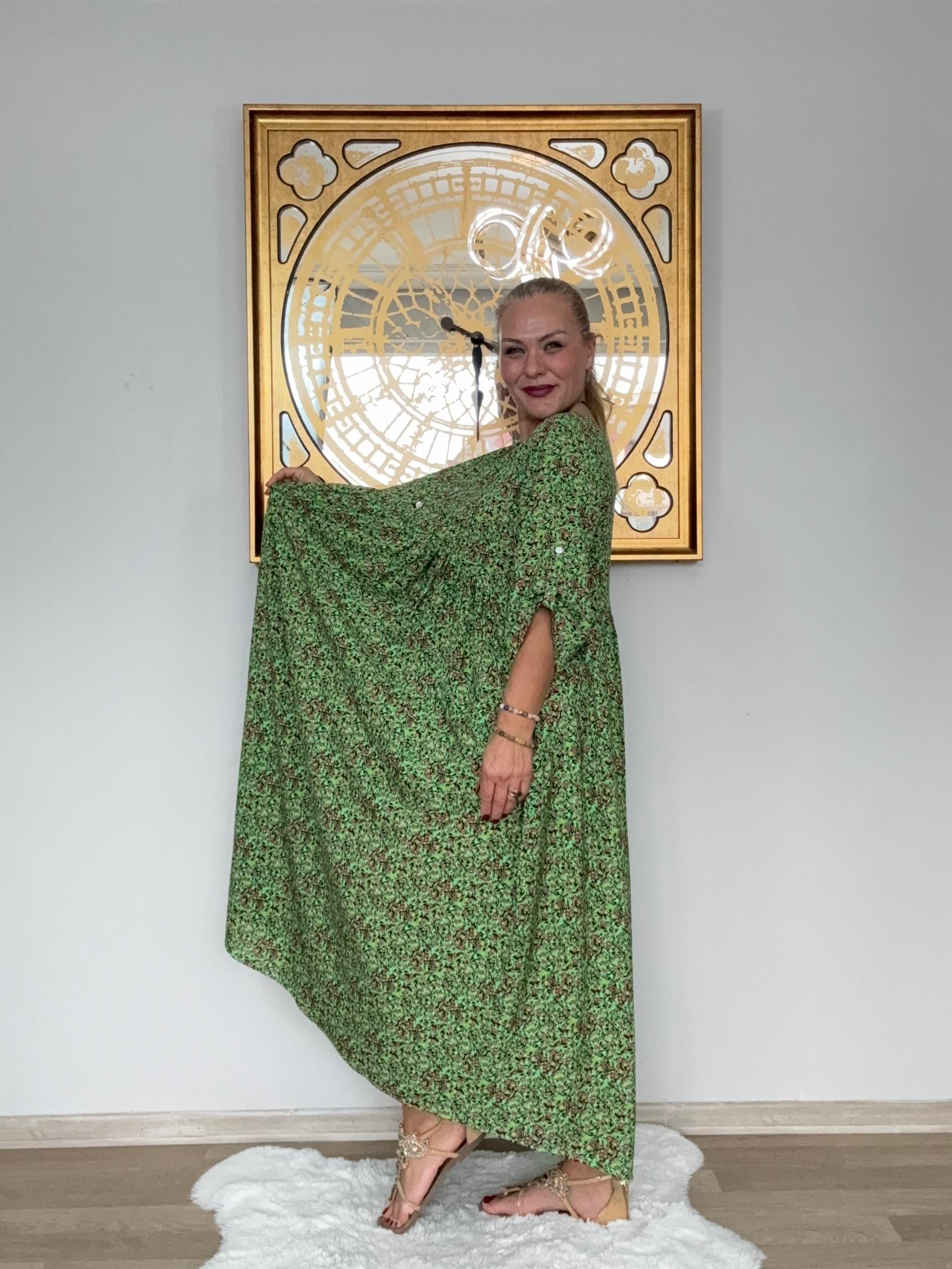 643 Çıtır Desen Elbise