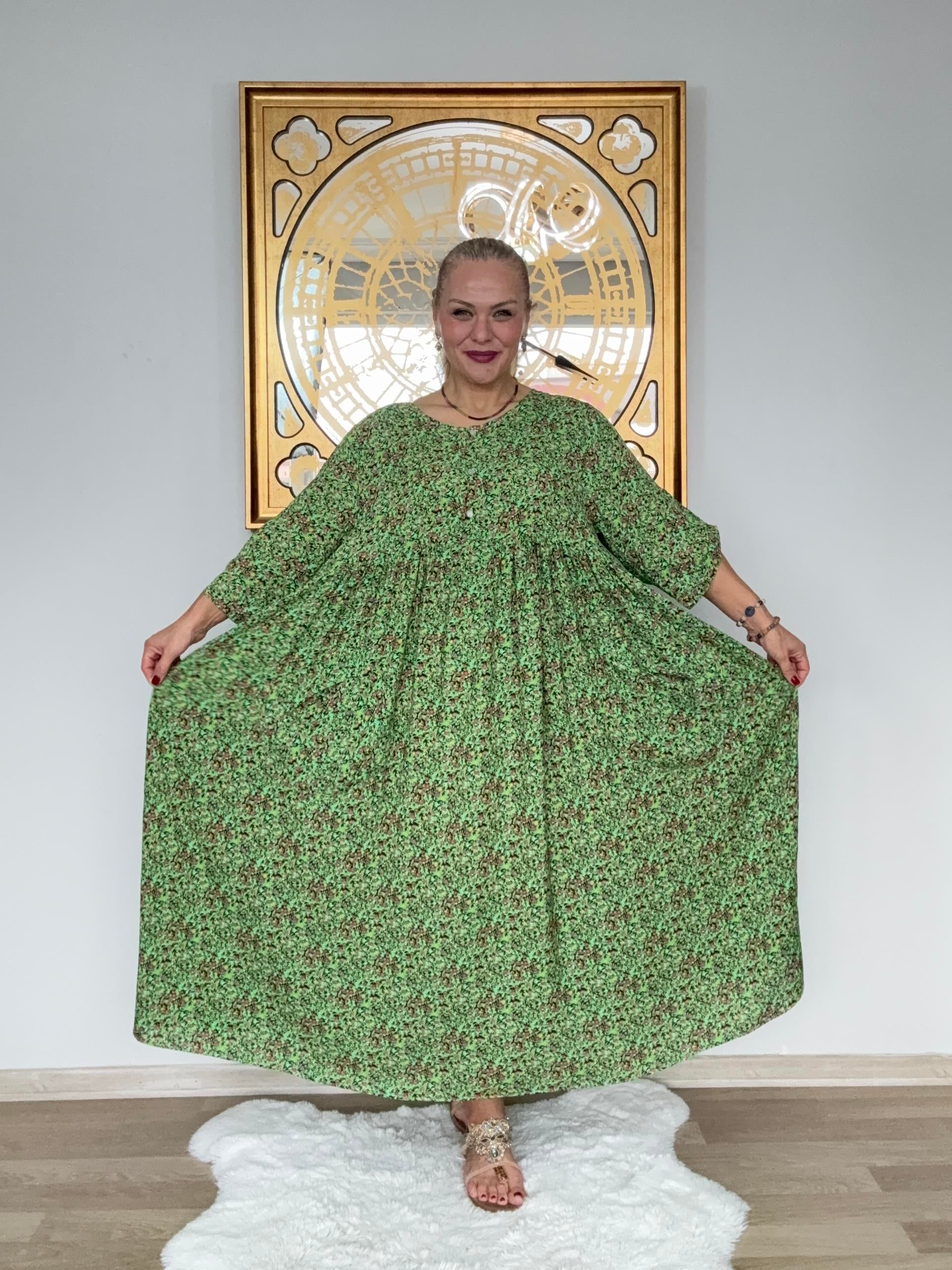 643 Çıtır Desen Elbise