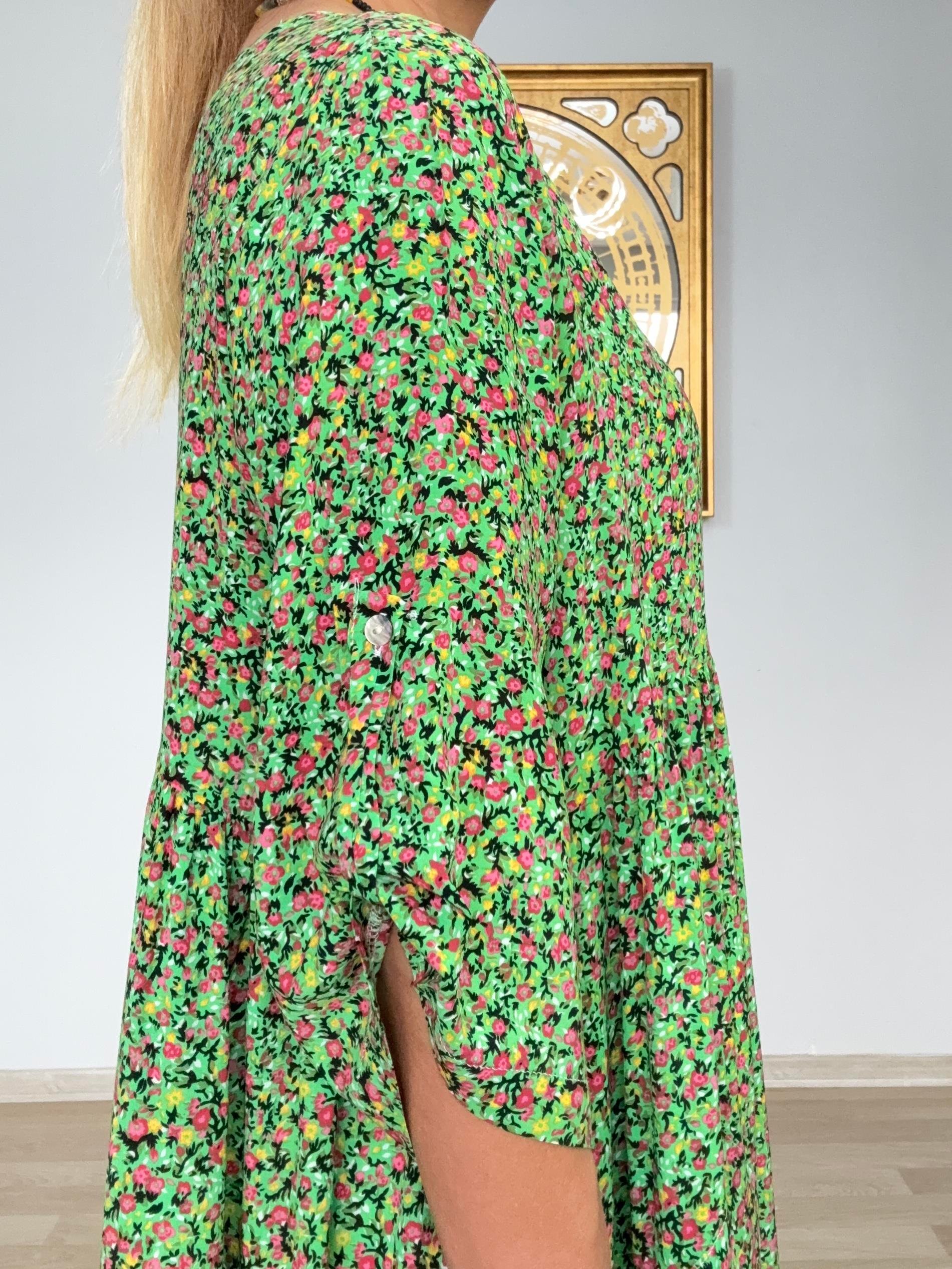 643 Çıtır Desen Elbise