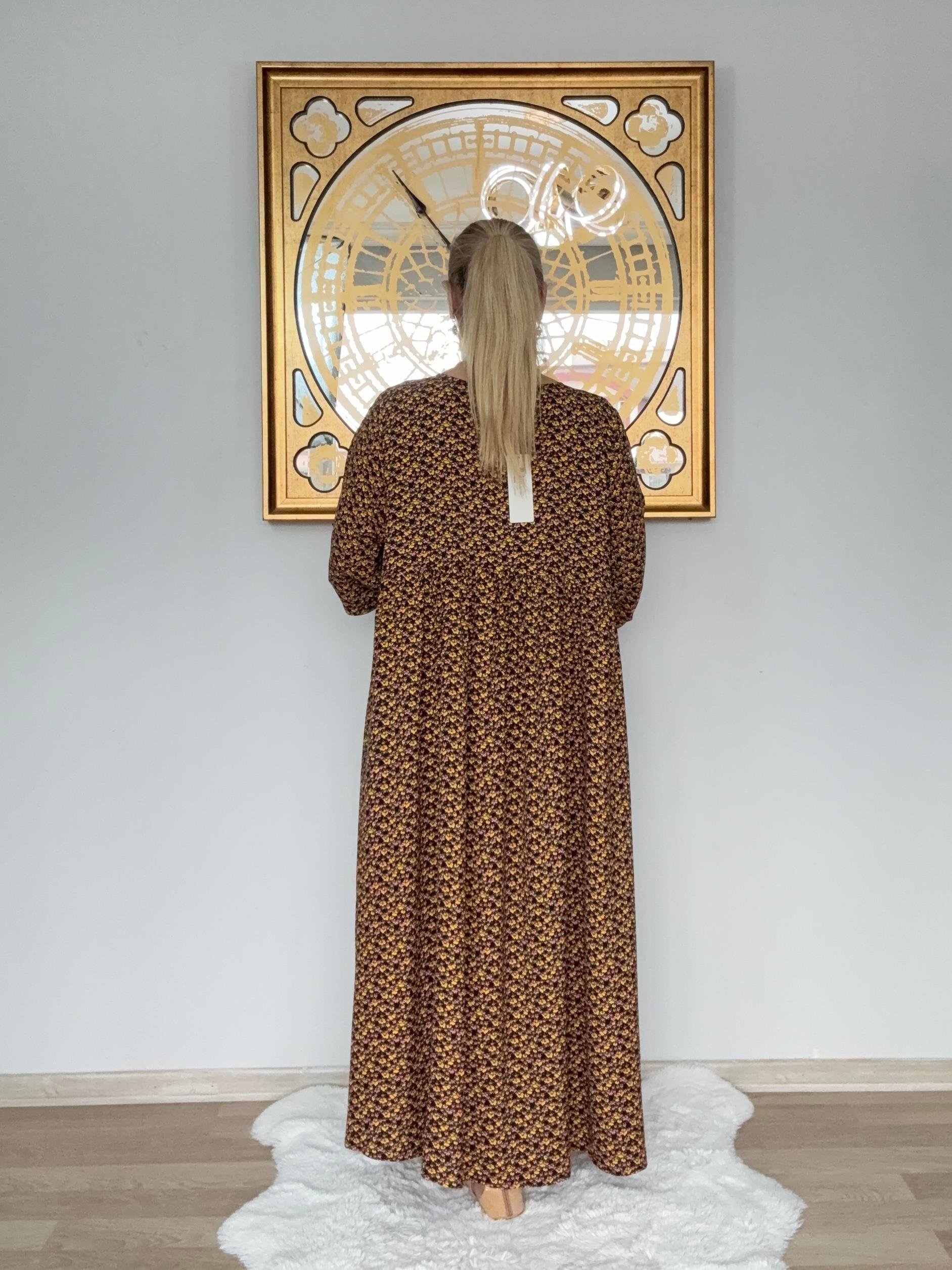 644 Çıtır Desen Elbise