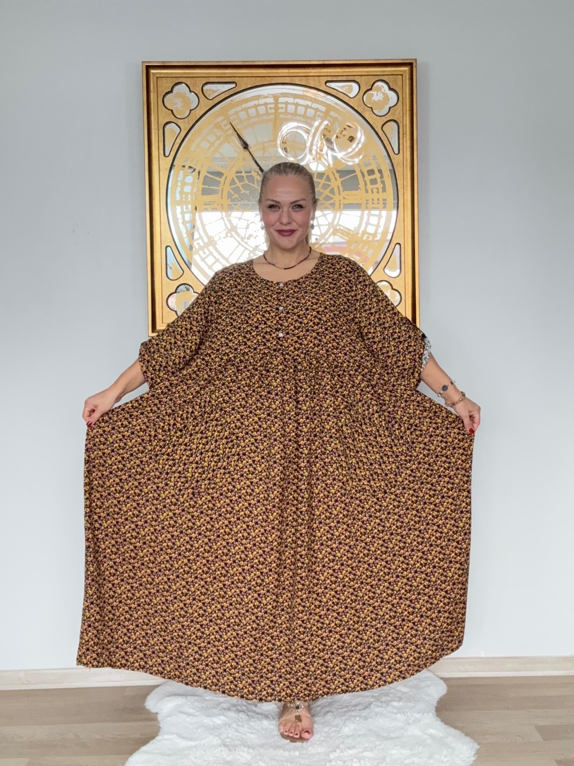 644 Çıtır Desen Elbise