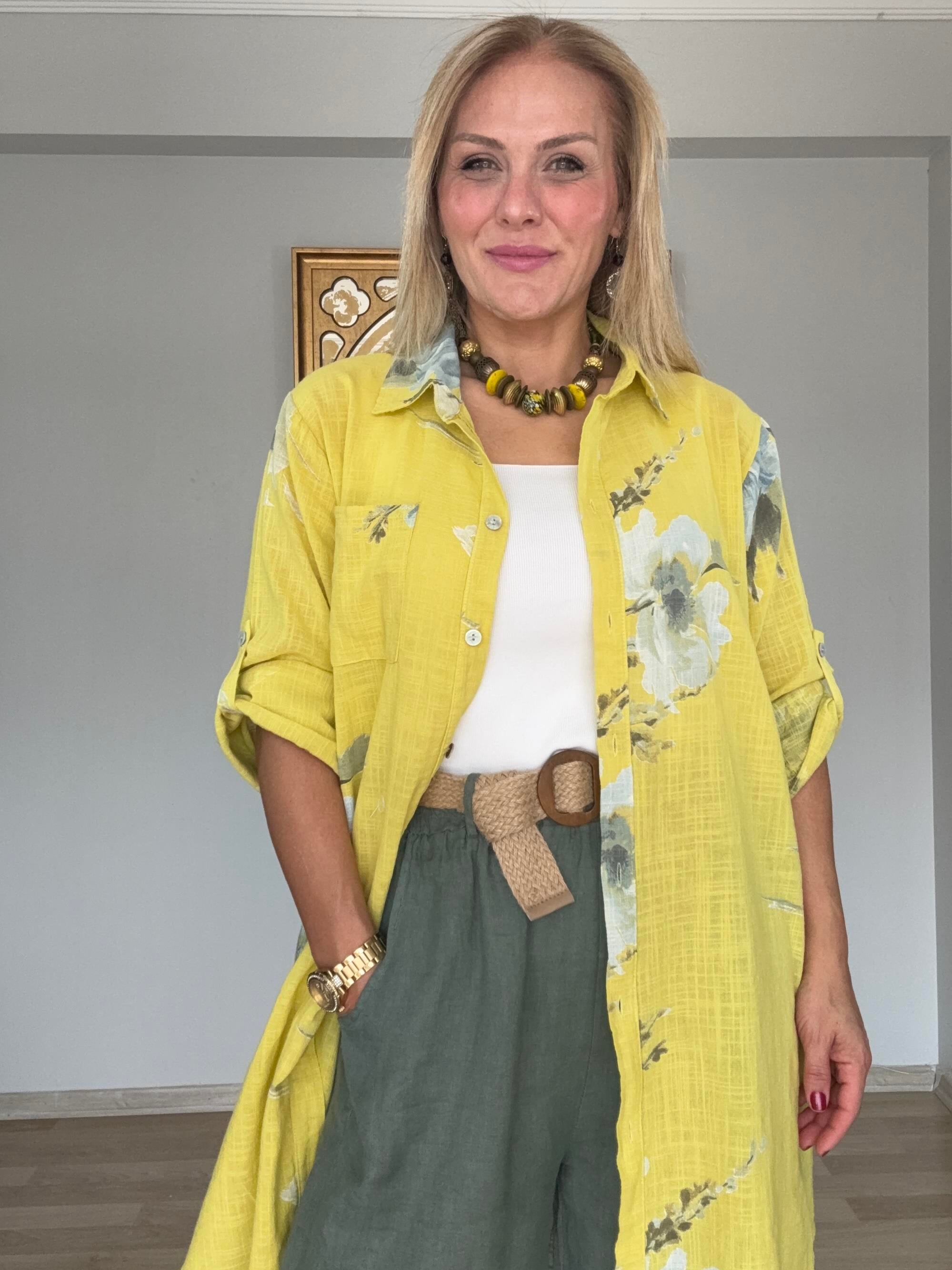 701 Tunik  Boy Pamuklu Gömlek