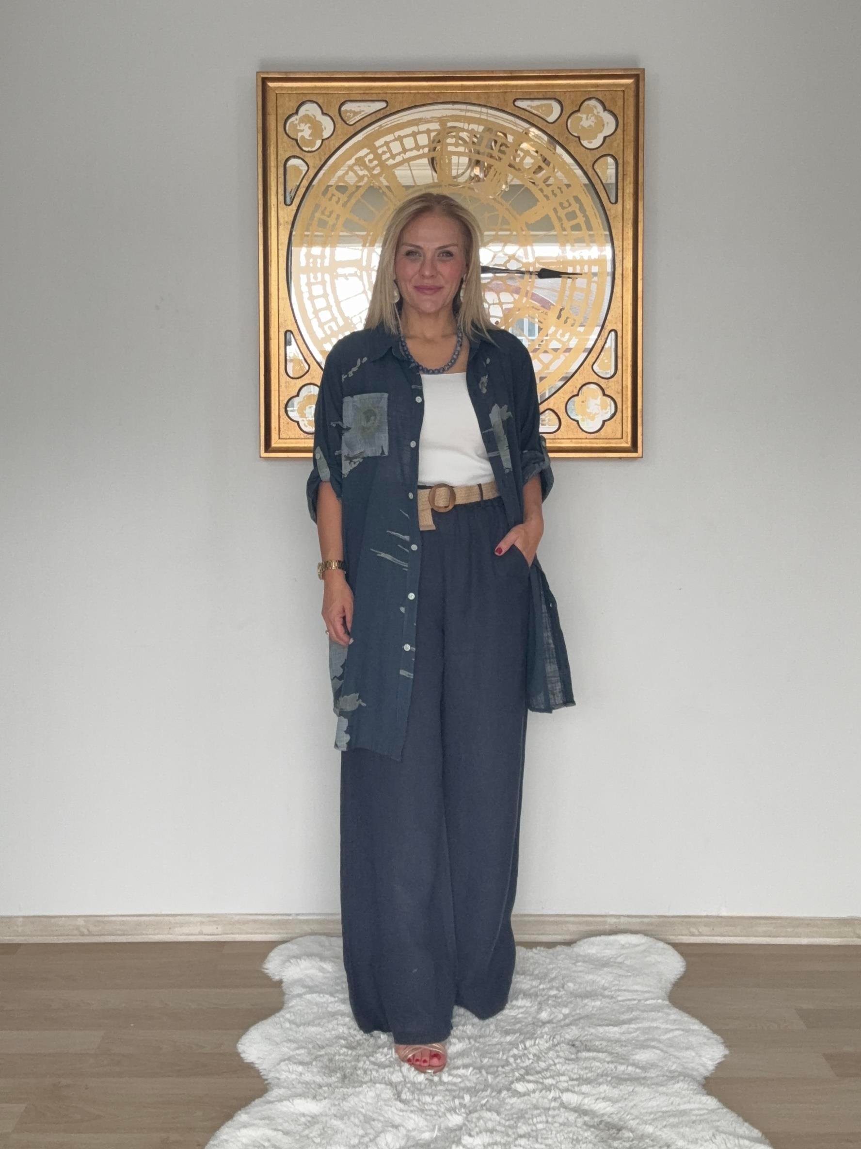 702 Tunik  Boy Pamuklu Gömlek