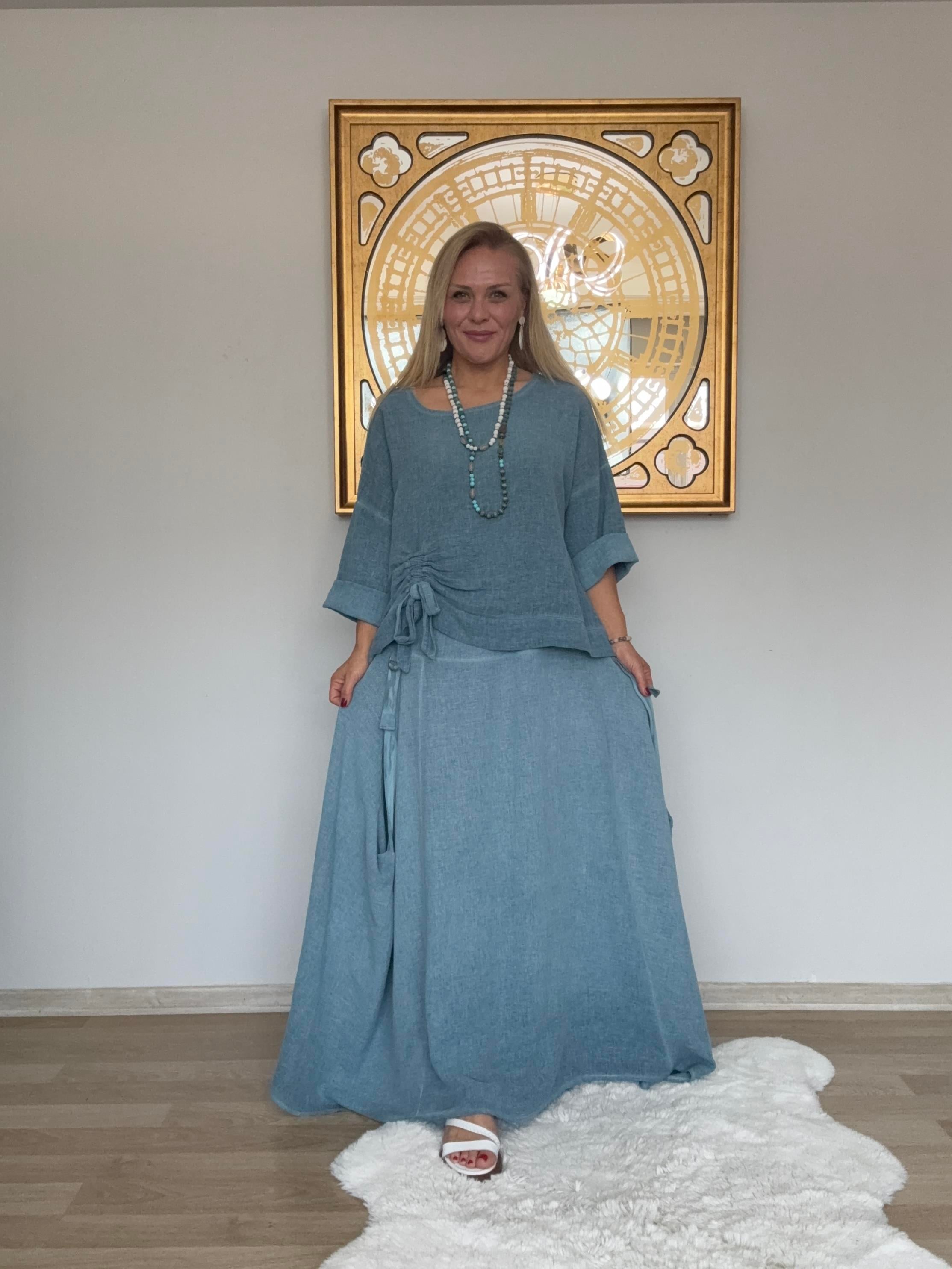 797 Bağlamalı Gofreli İtalyan Takım