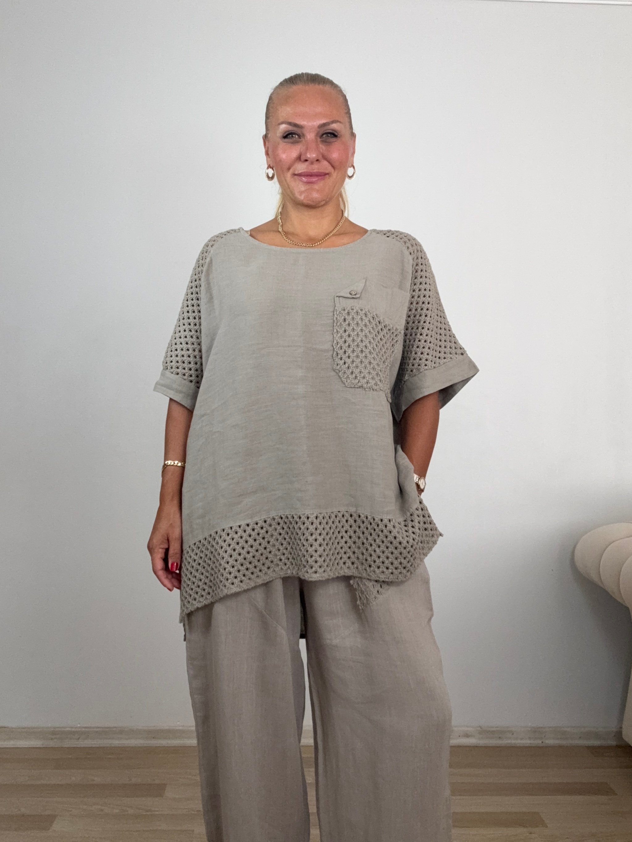829 Fileli İtalyan Keten Takım