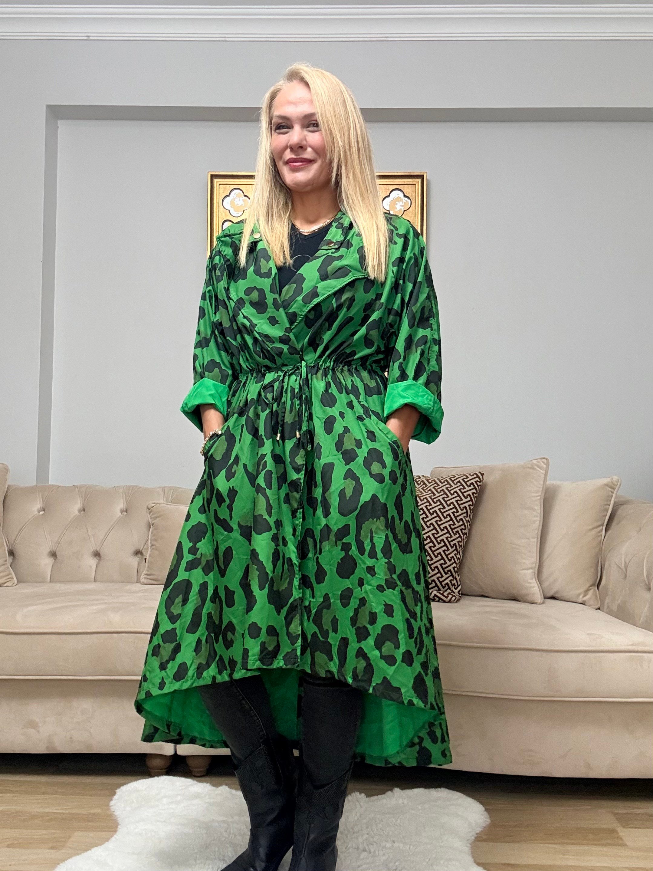 884 Kamuflaj Desen Yağmurluk