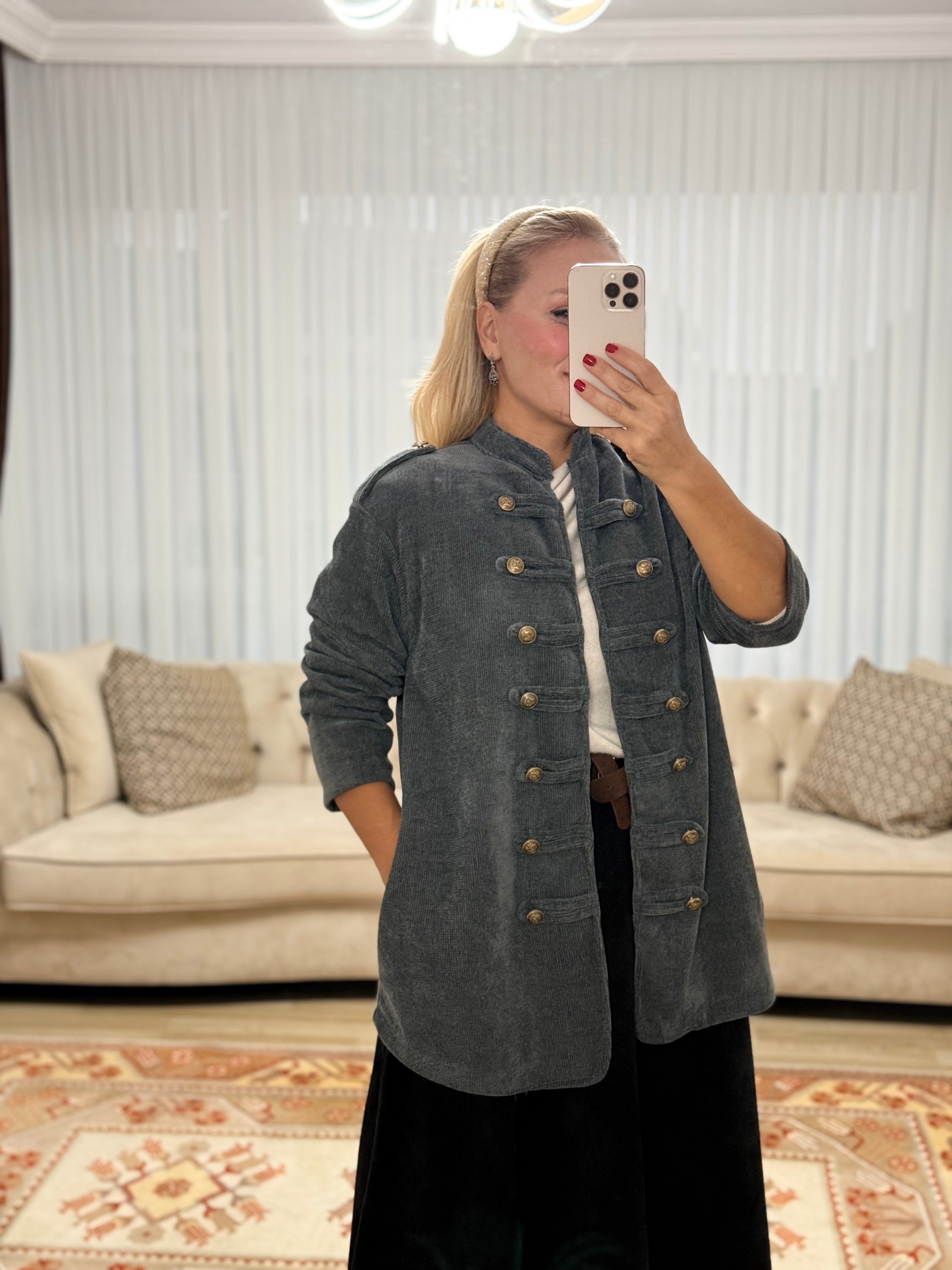 923 Napolyon Kapama Militer İtalyan Ceket