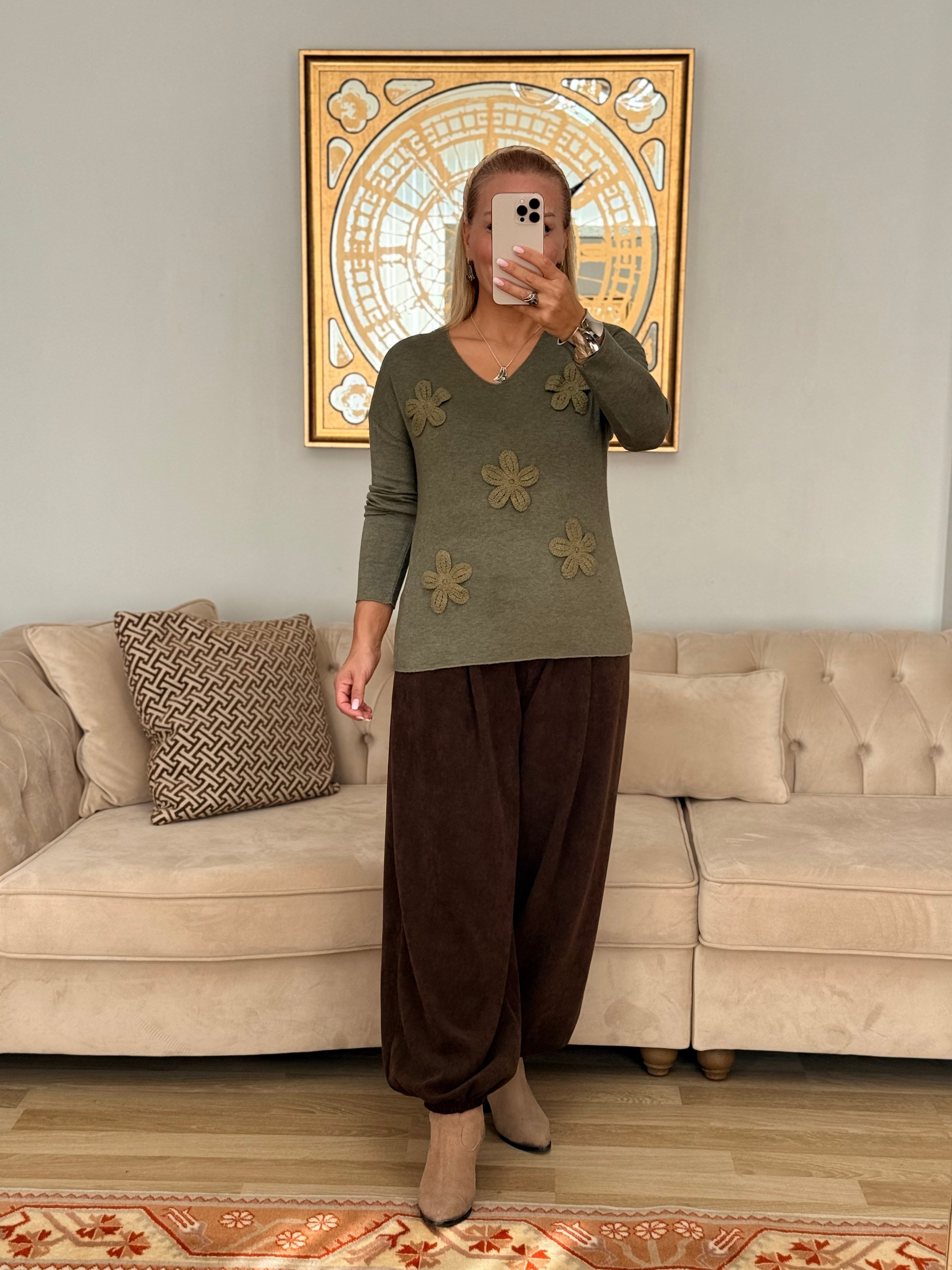 928 Kemerli Kadife İtalyan Pantolon