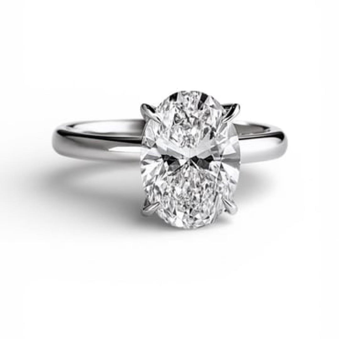 Tek Taş Oval Pırlanta Yüzük Tektaş Yüzük1.00 OVAL TEK TAŞ GIA SERTİFİKALI