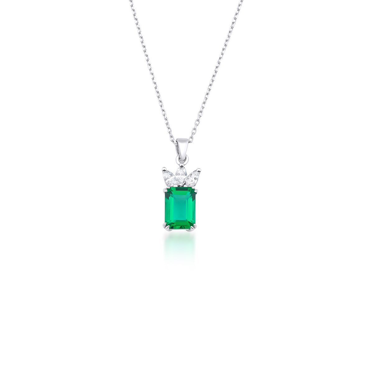 Pırlanta Emerald KolyeYaza Merhaba KolyeEMERALD KOLYE