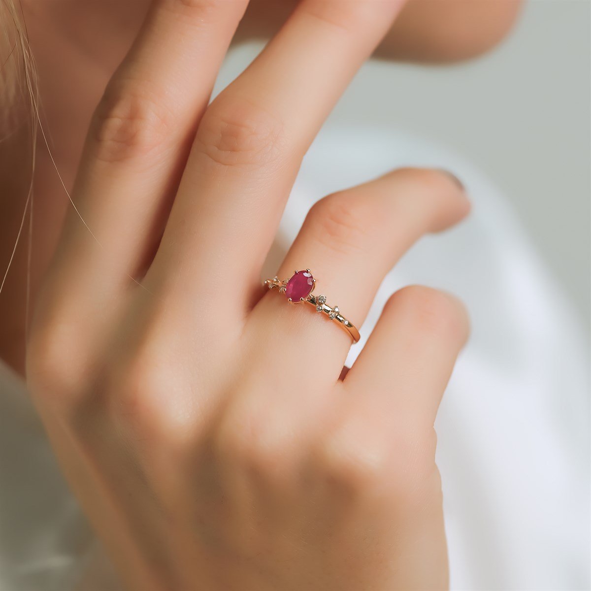 Pırlanta YüzükYeni Yıl Kolleksiyonu YüzükRUBY PETİT