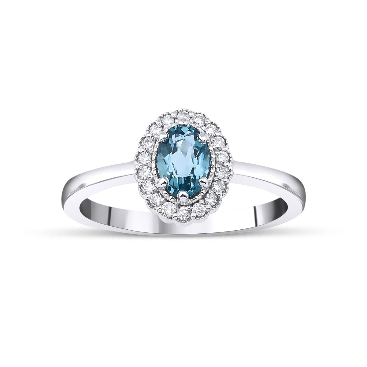 Pırlanta Baget YüzükyüzükSUMMER BLUE