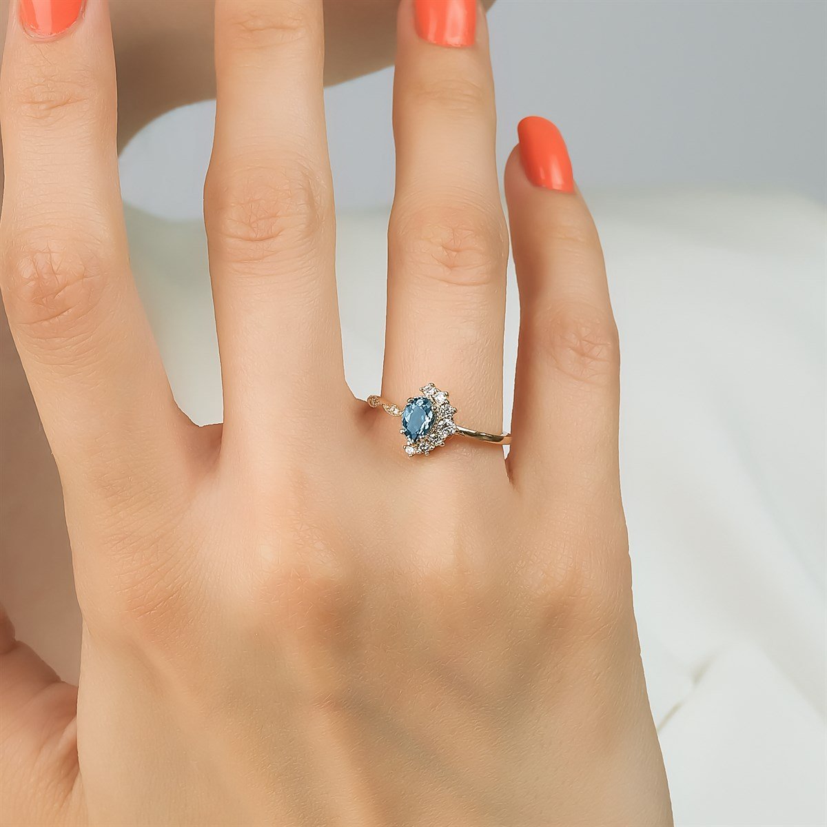 Pırlanta Tasarım YüzükyüzükSUMMER MOONLIGHT