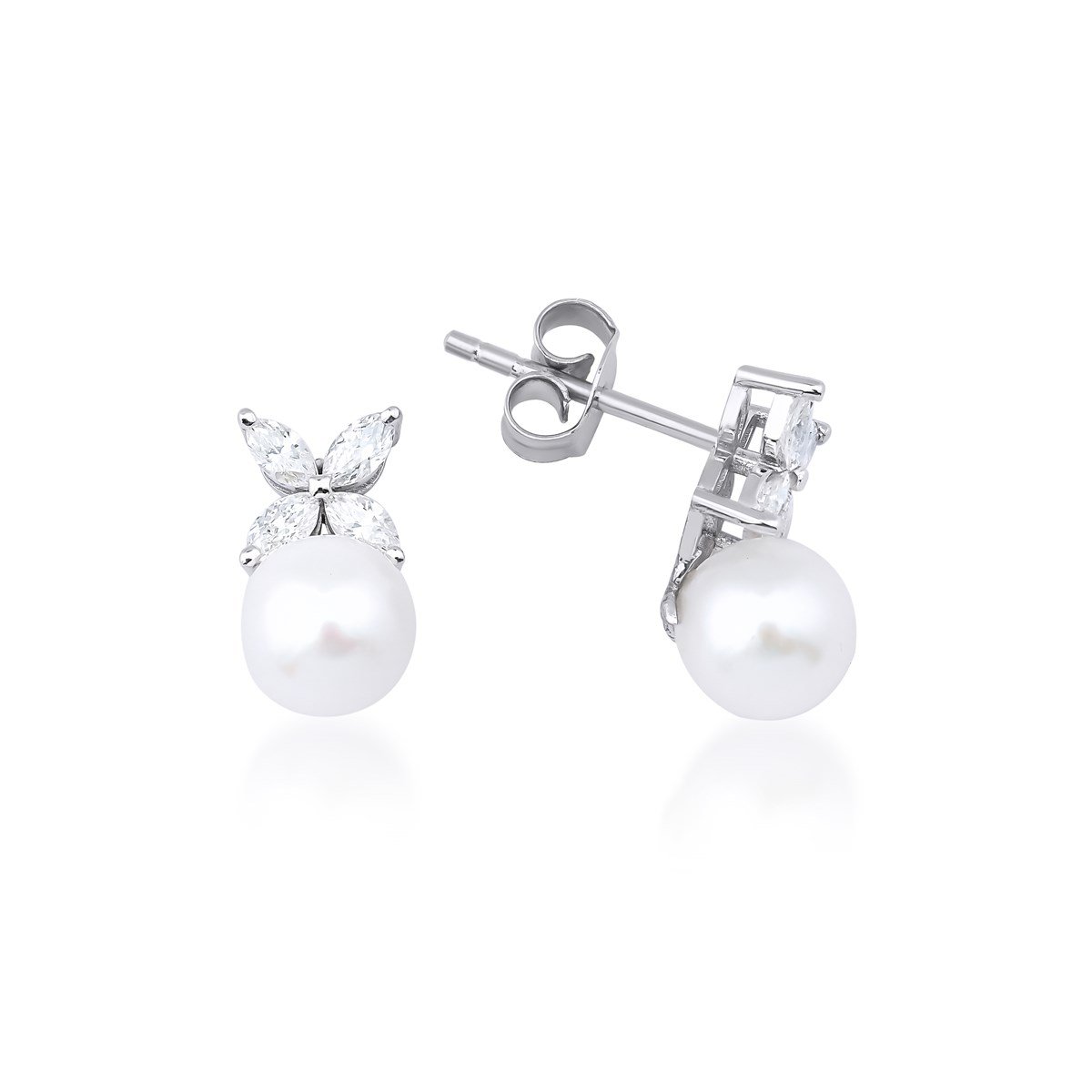 Pırlanta Küpe Markiz TaşKüpeSUMMER PEARL