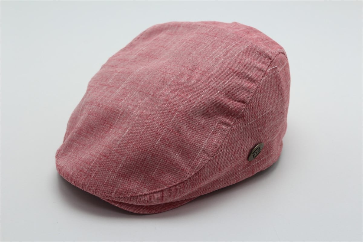 ÖRDEK KETEN AÇIK KİREMİT TURUNC KASKET STANDART LASTİKLİ  kas005