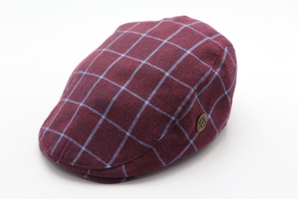 ÖRDEK KETEN EKOSELİ BORDO KASKET STANDART LASTİKLİ  kas005