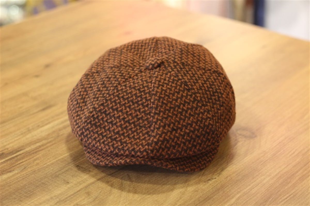 PEAKY BLİNDERS MODEL KASKET KAŞE KUMAŞ KİREMİT RENGİ ŞAPKA