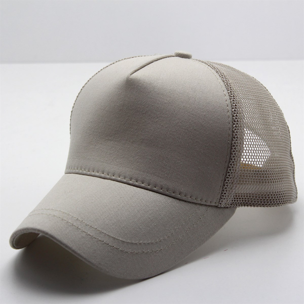 SADE PAMUKLU KALITELİ SPORT KREM FİLELİ ŞAPKA  sa07