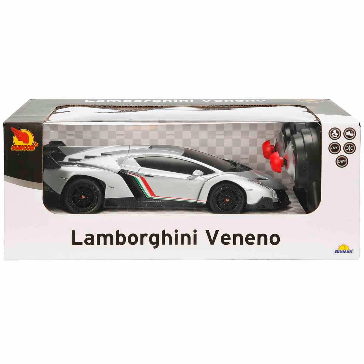 00003941 SUN-RST-SNC-R/C ARABA 1/24 LAMBORGHINI VENENO F/F B/O ISIKLI 27MHZ.2R.
